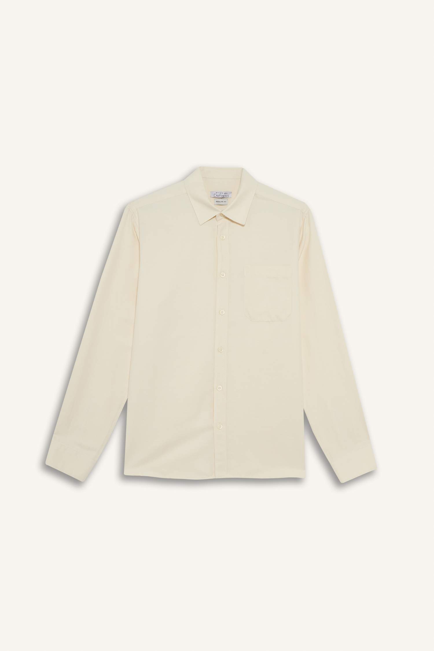 Regular Fit Polo Yaka Pamuklu Uzun Kollu Gömlek