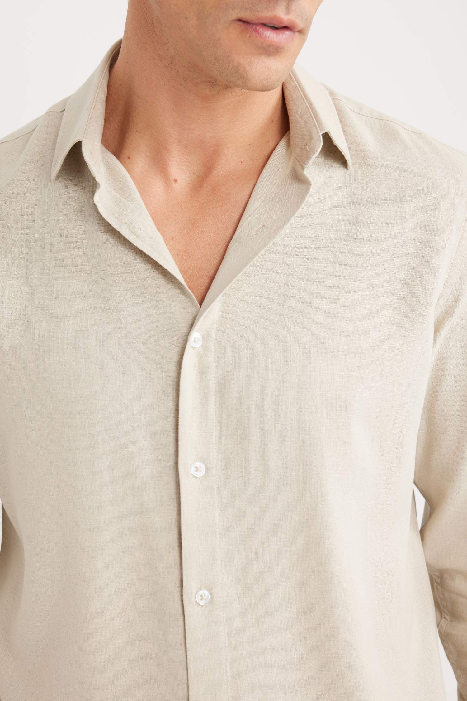 поло жаға зығыр Ұзын жеңді көйлек