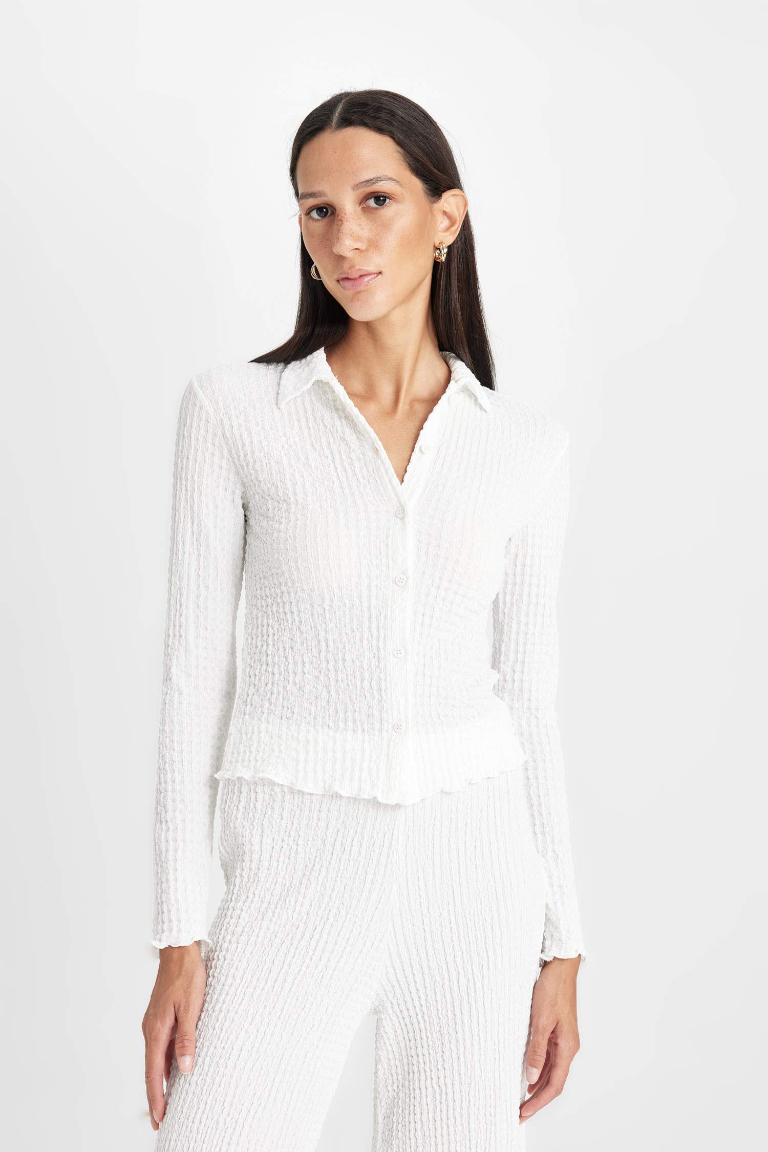 поло жаға кресс матасы Ұзын жеңді футболка