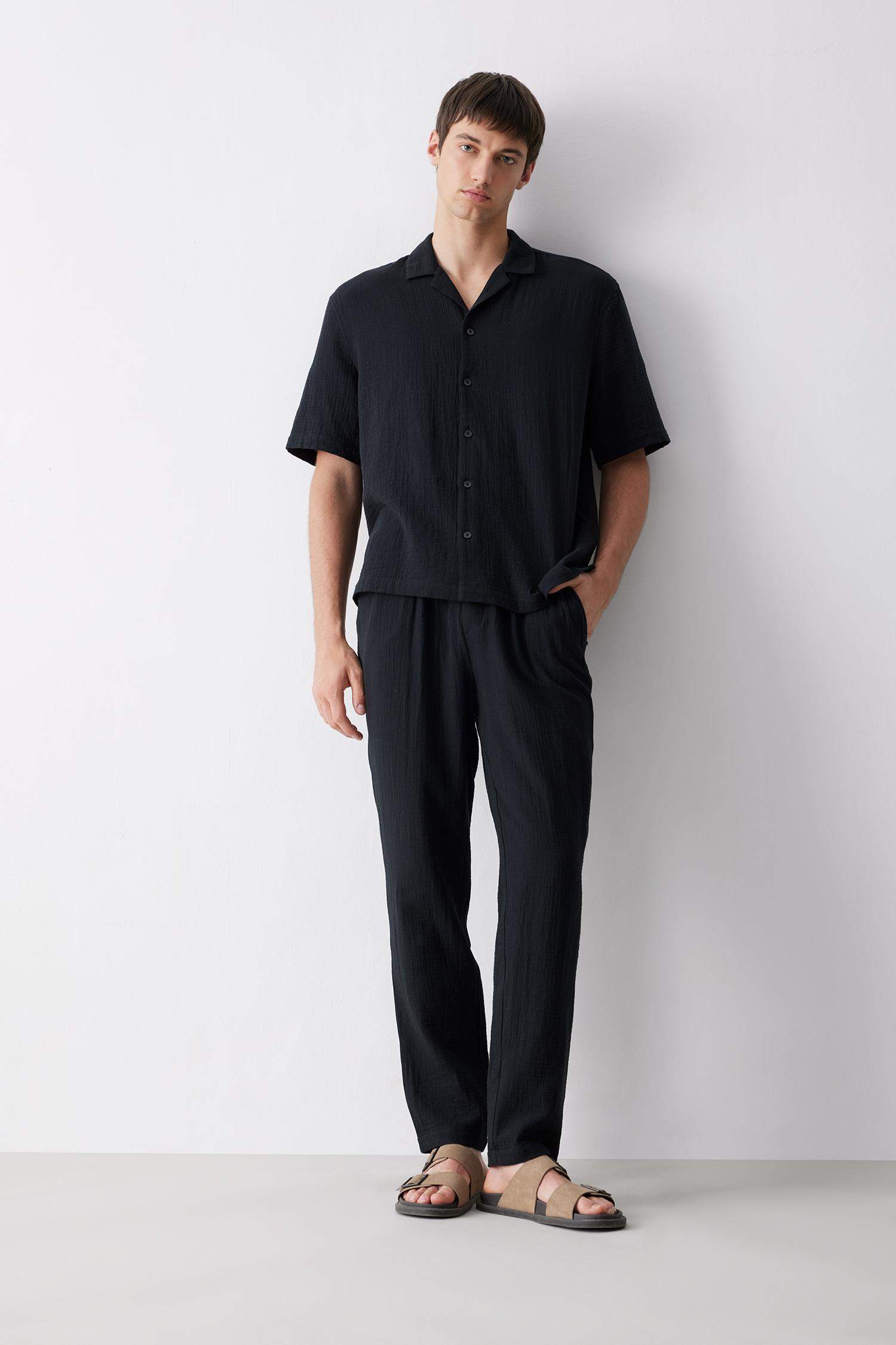 بنطرون جوجر صيفي قطن قصة مريحة