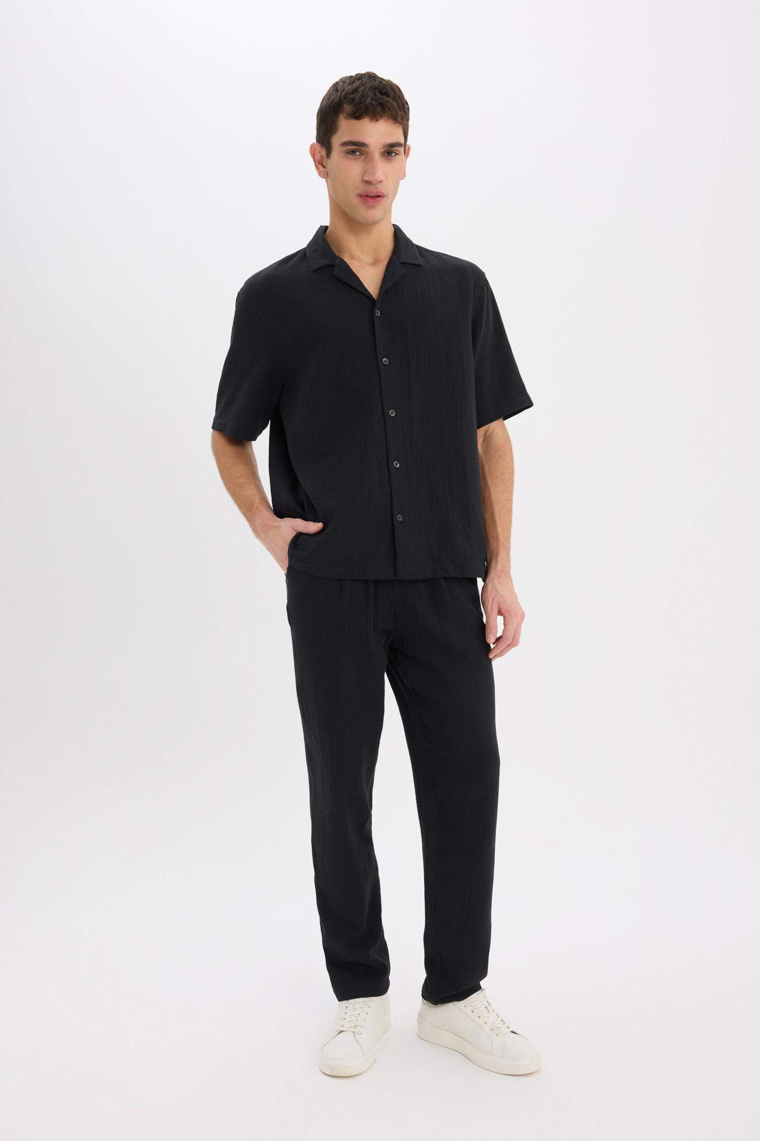 بنطرون جوجر صيفي قطن قصة مريحة