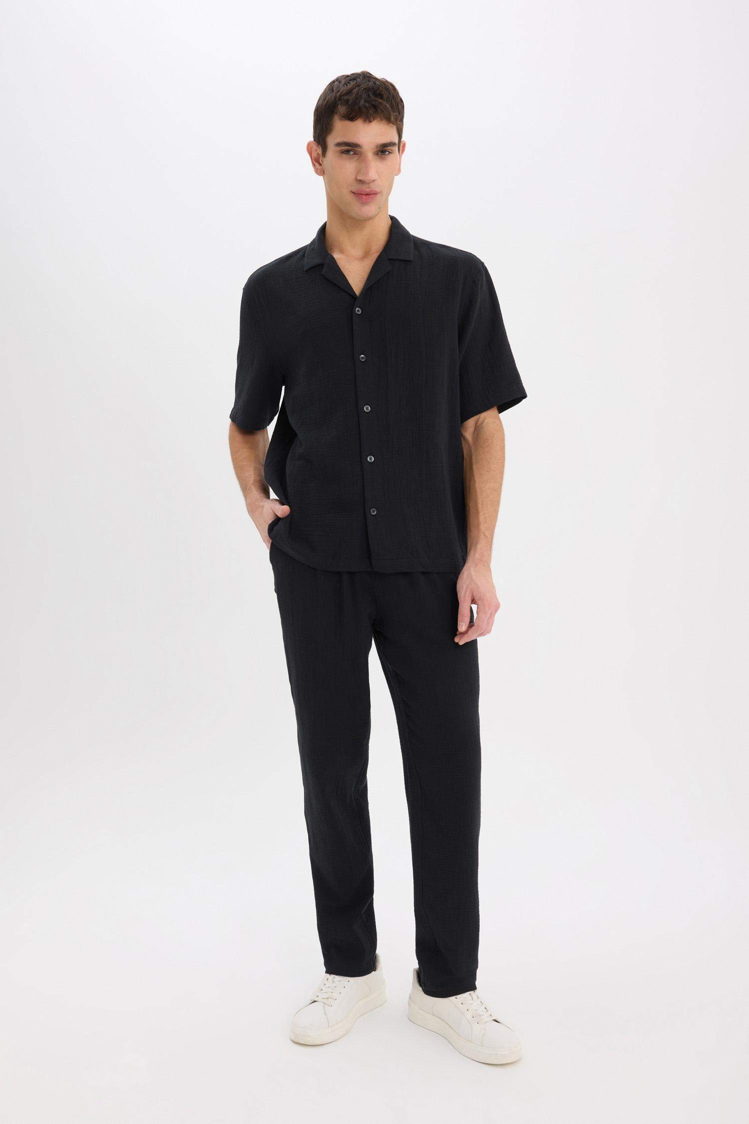 بنطرون جوجر صيفي قطن قصة مريحة