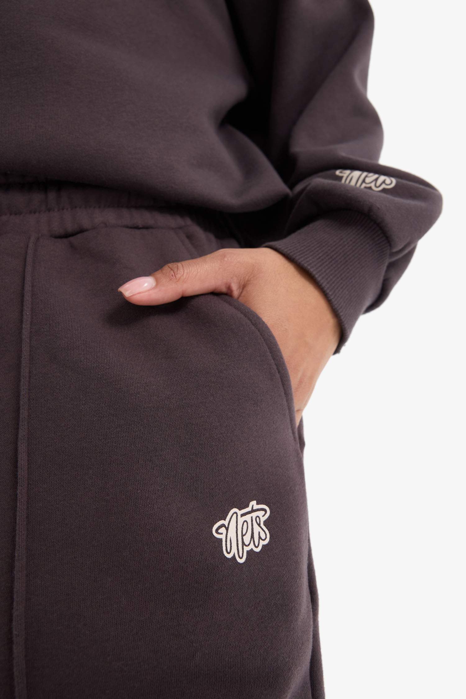 NBA Brooklyn Nets Oversize Çift Cepli Jogger Paça Kalın Eşofman Altı