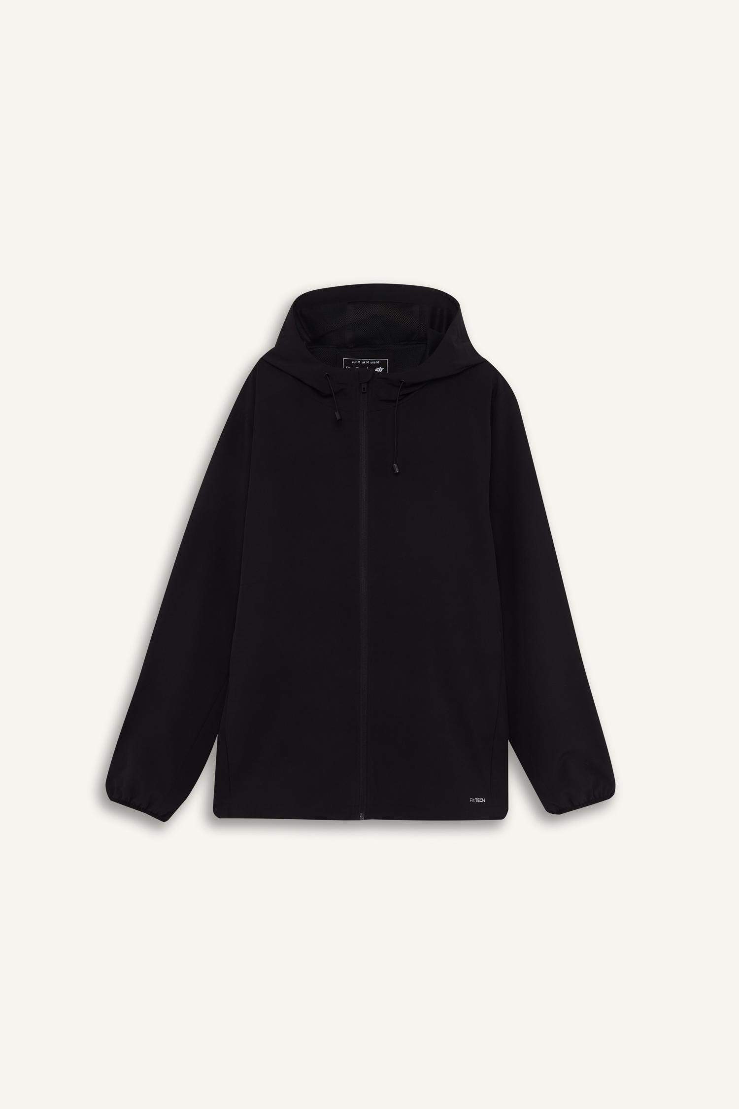 DeFactoFit Regular Fit Hooded Mesh Lined Zippered Jacket