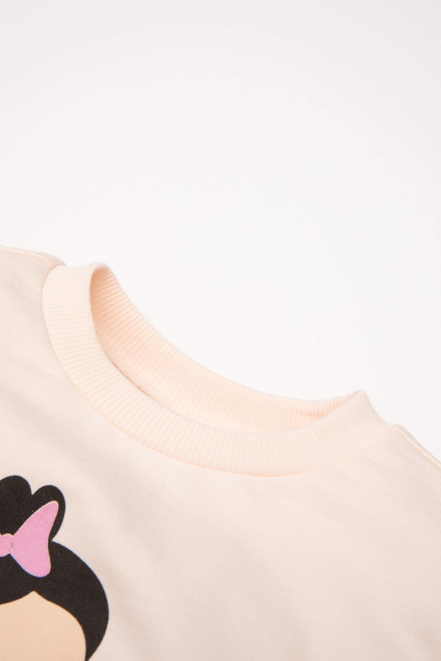 Kız Bebek Balerin Baskılı Sweatshirt Tayt 2'li Takım