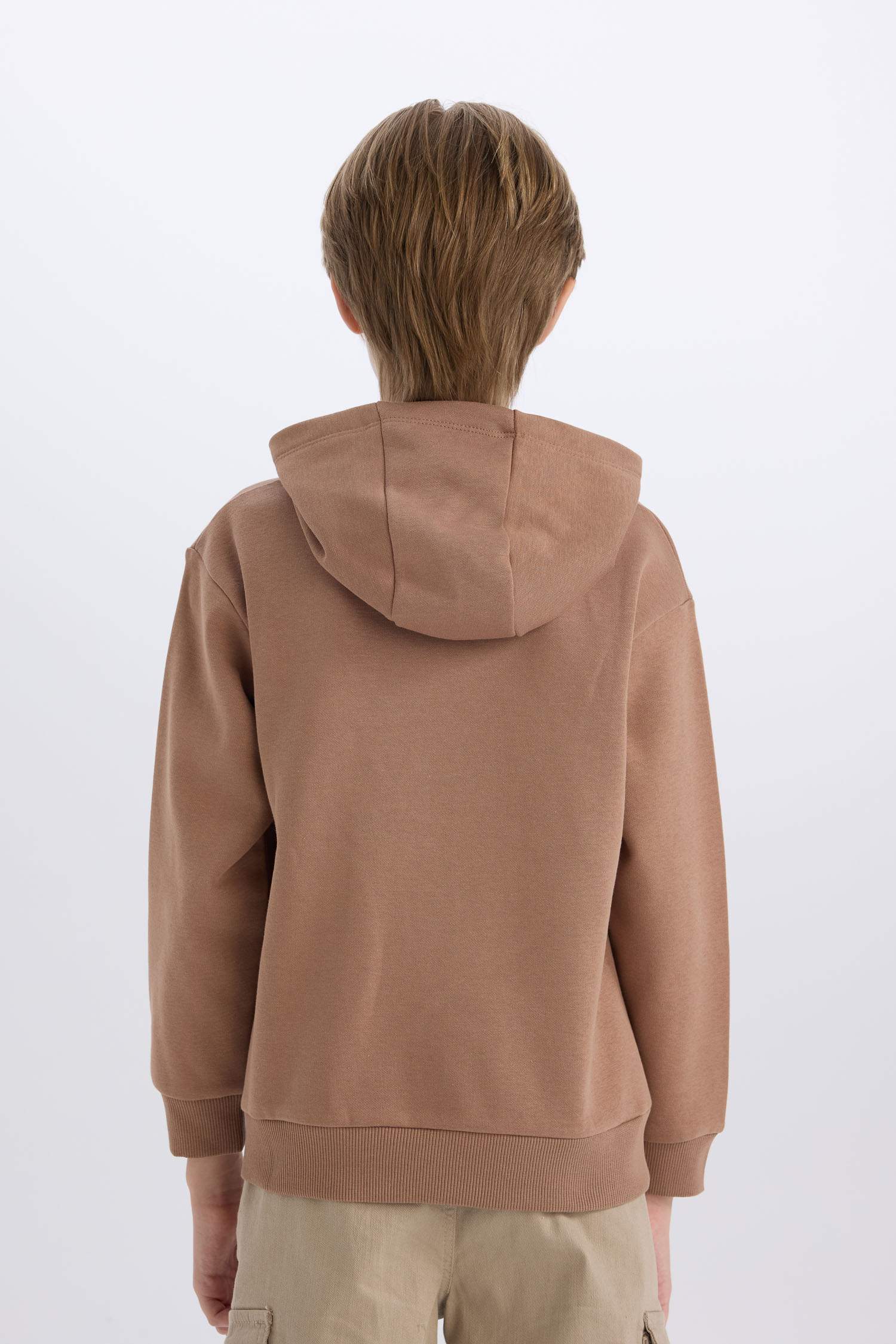 Erkek Çocuk Kapüşonlu Baskılı Sweatshirt