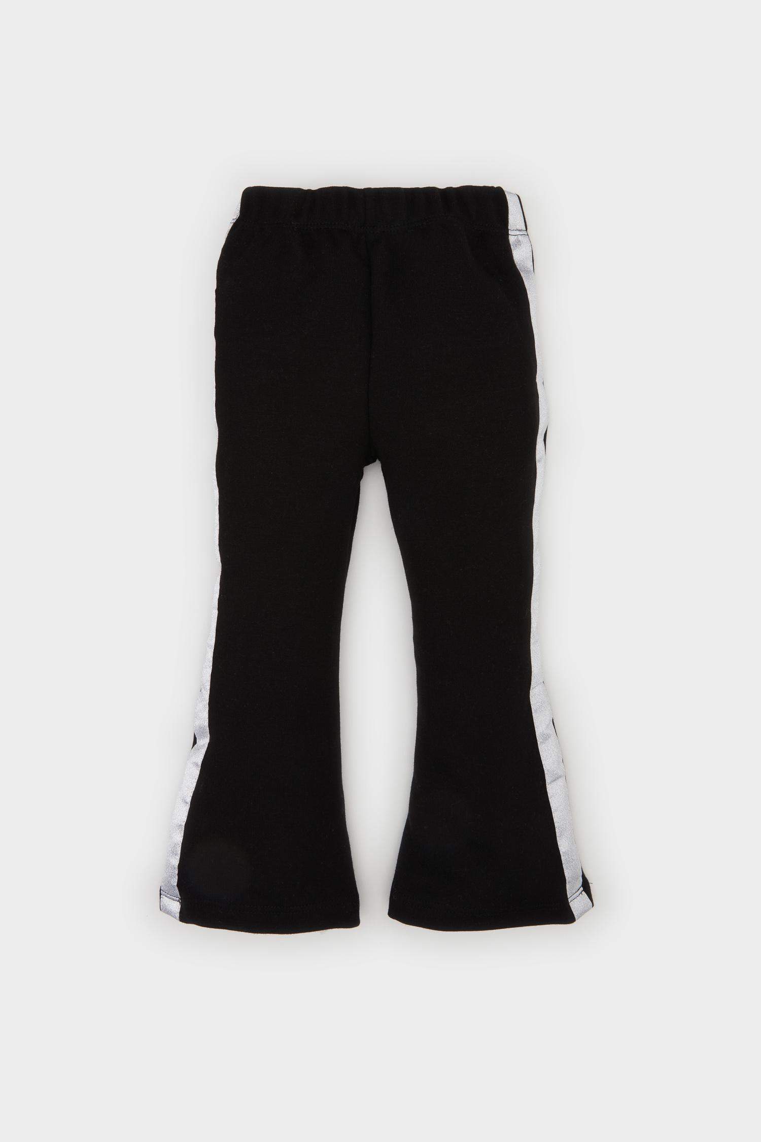 Kız Bebek Beli Lastikli İspanyol Paça Tayt