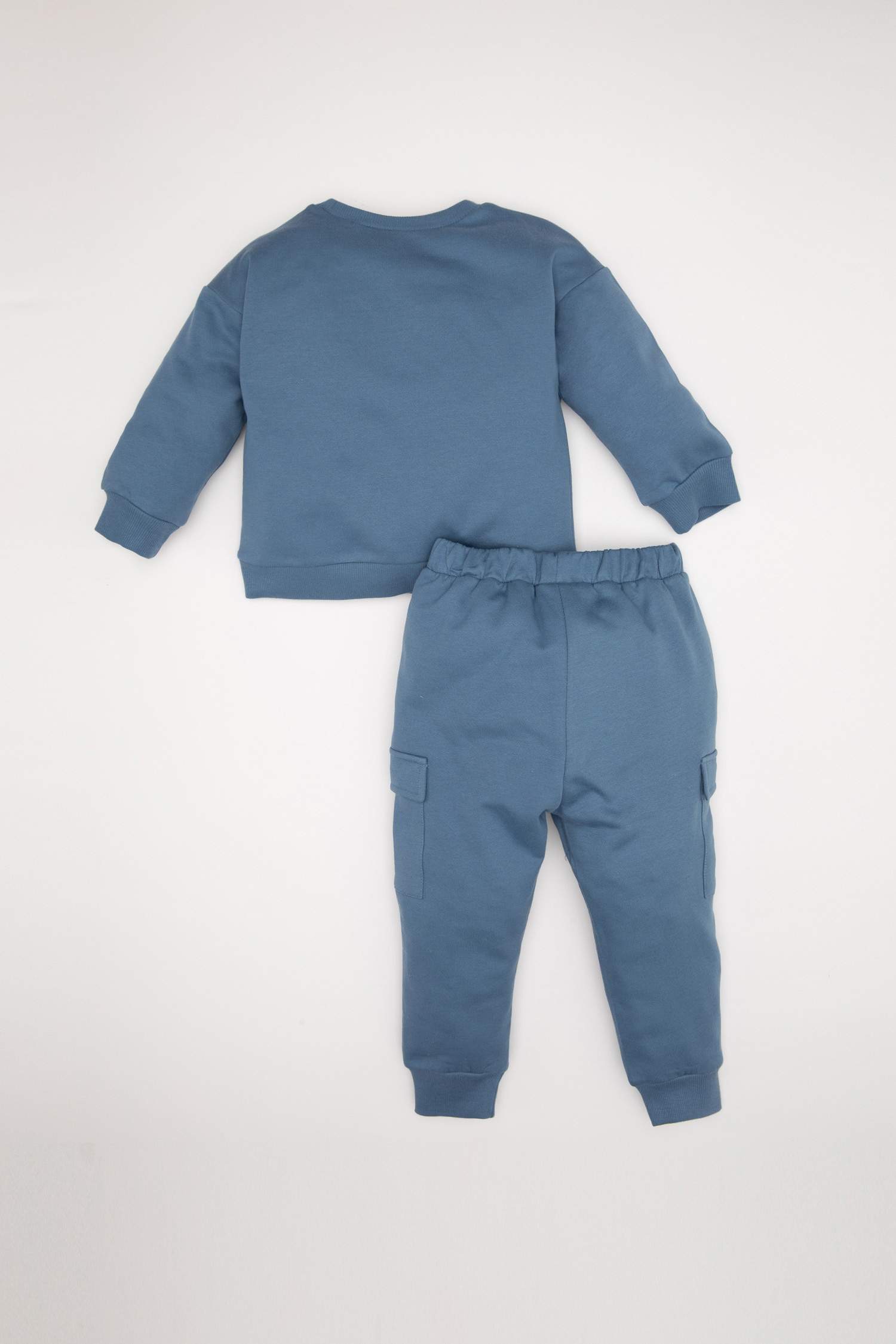 Erkek Bebek 2'li Takım Baskılı Sweatshirt Eşofman Altı