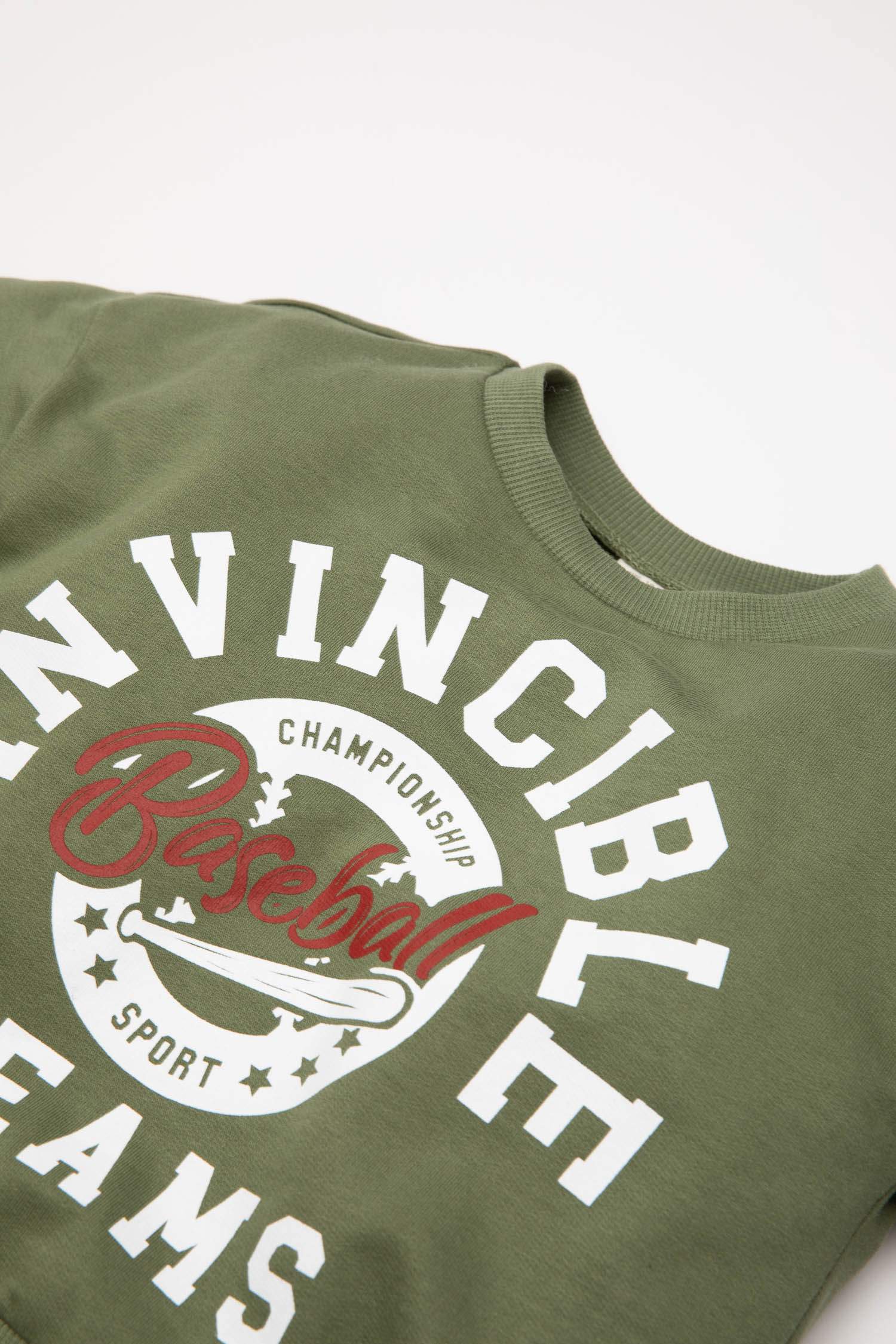 2'li Takım Baskılı Sweatshirt Eşofman Altı Erkek Bebek