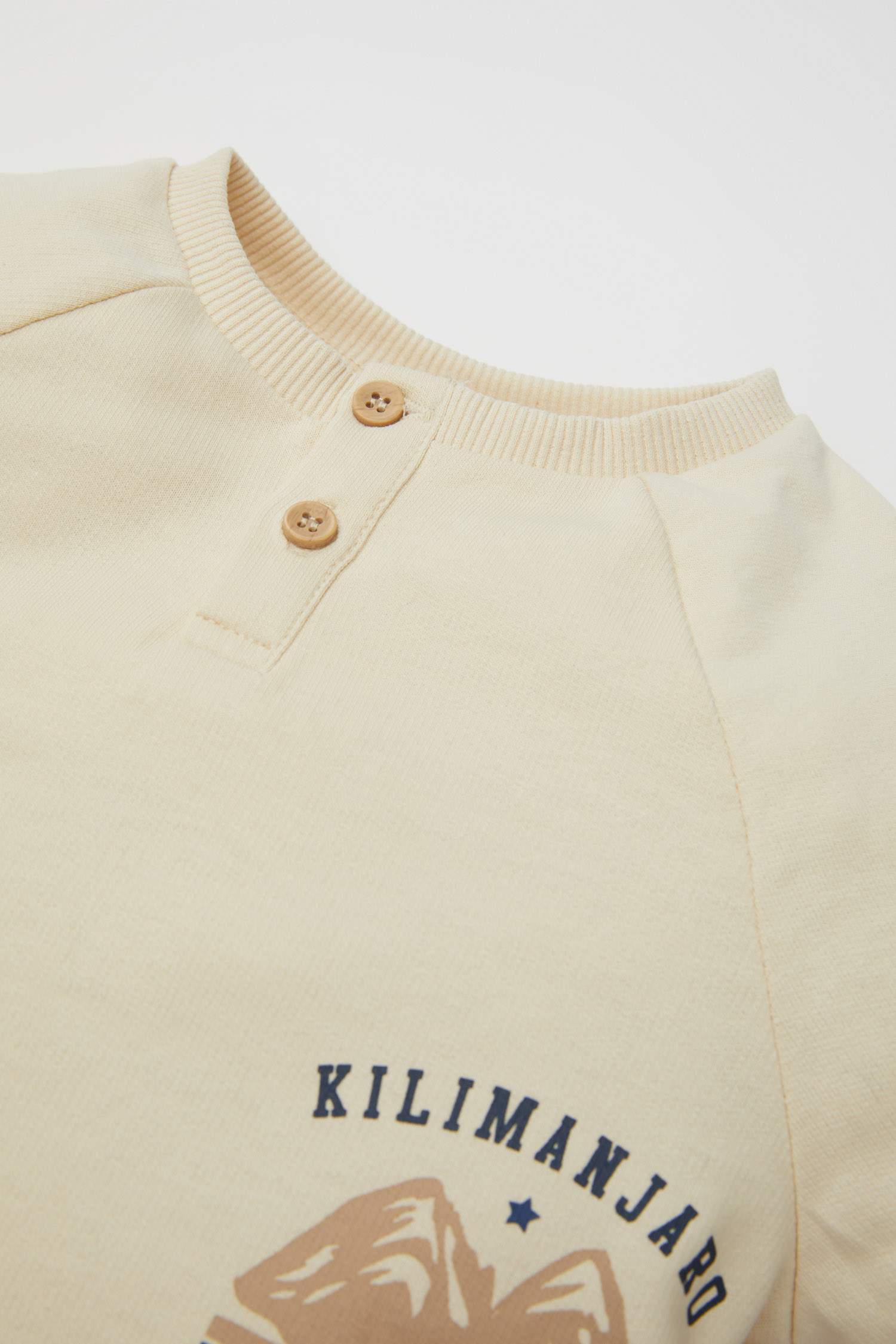 Erkek Bebek 2'li Takım Baskılı Sweatshirt Eşofman Altı