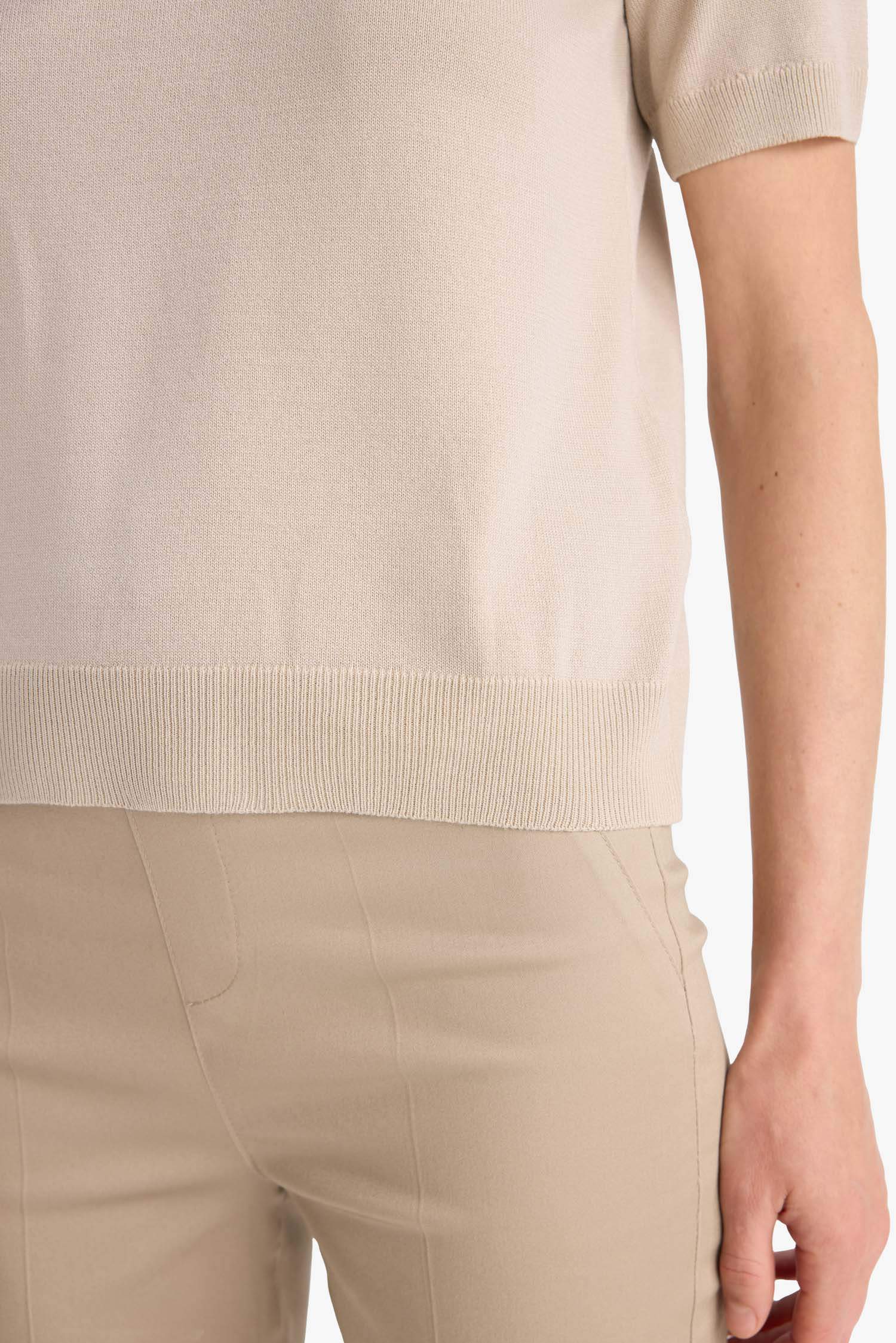 Regular Fit Bisiklet Yaka Kısa Kollu Triko Kazak