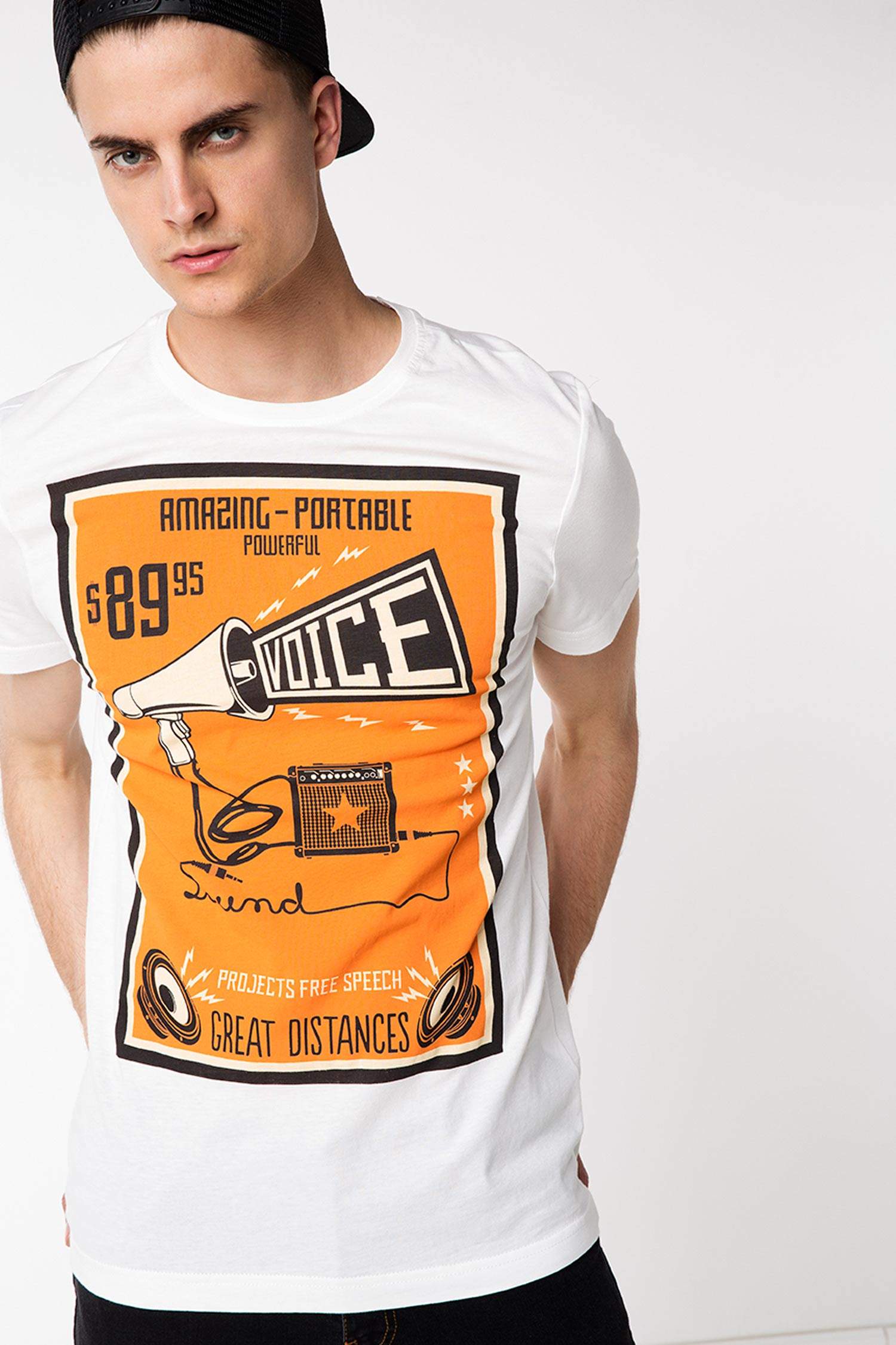 Defacto Trend Baskılı T-shirt. 1