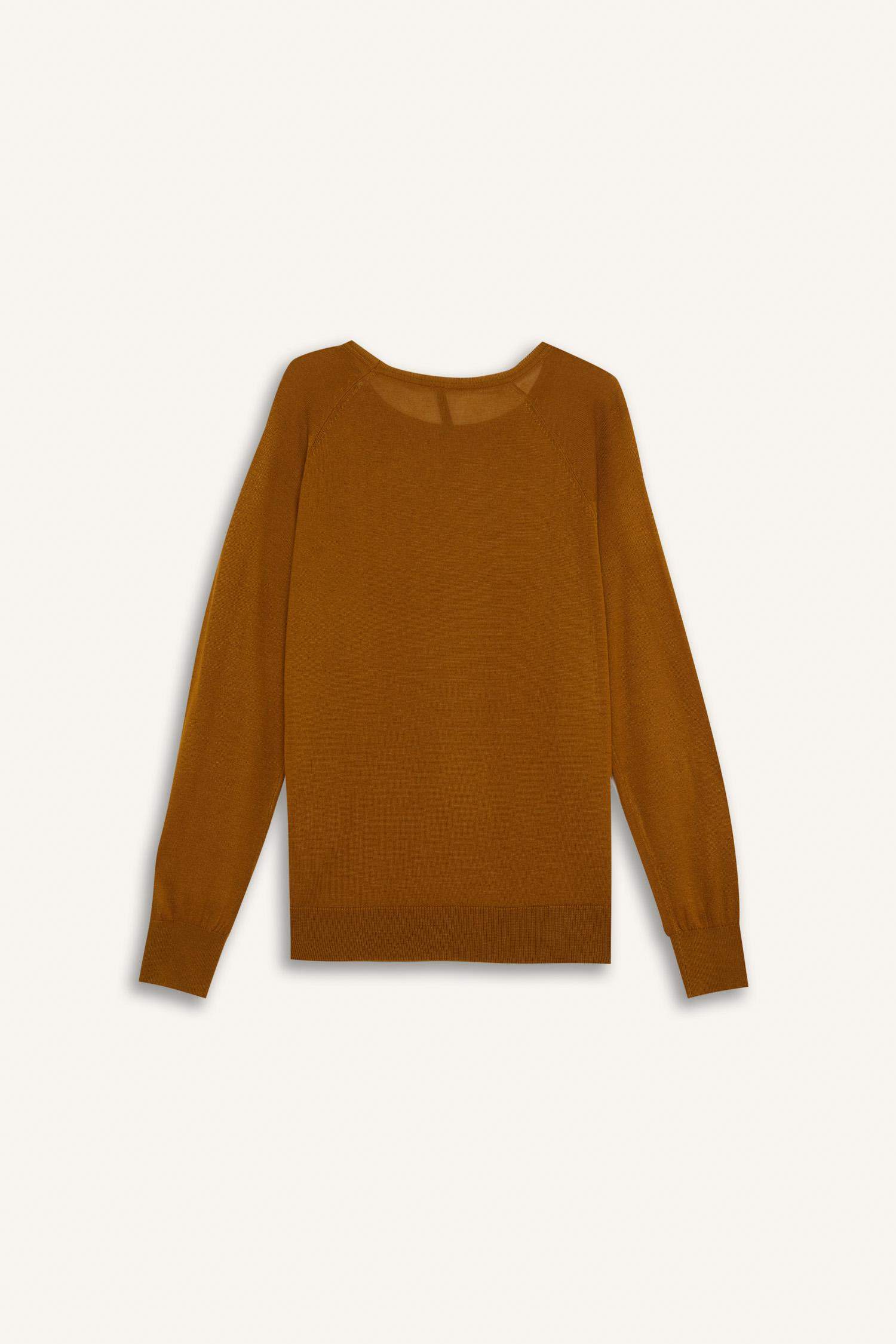 қалыпты пішім дөңгелек жаға Пулловер