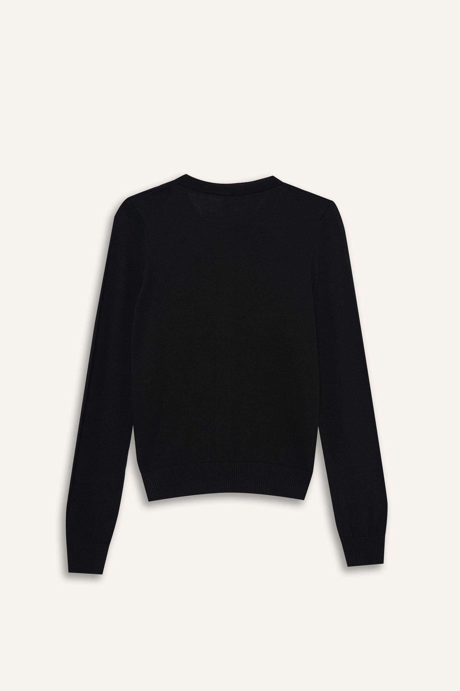 Regular Fit Crew Neck Basic Knitwear Cardigan