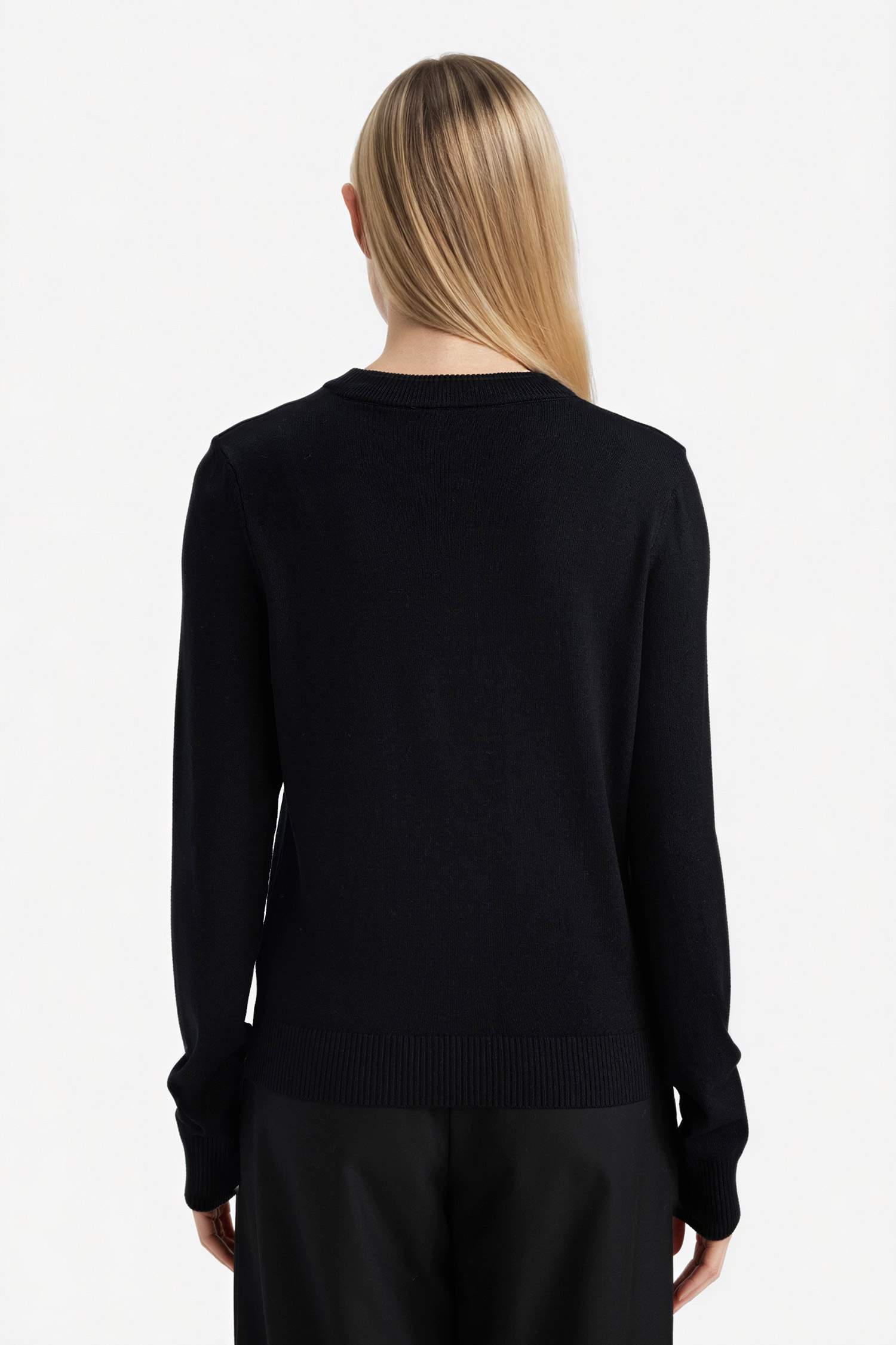 Regular Fit Crew Neck Cardigan