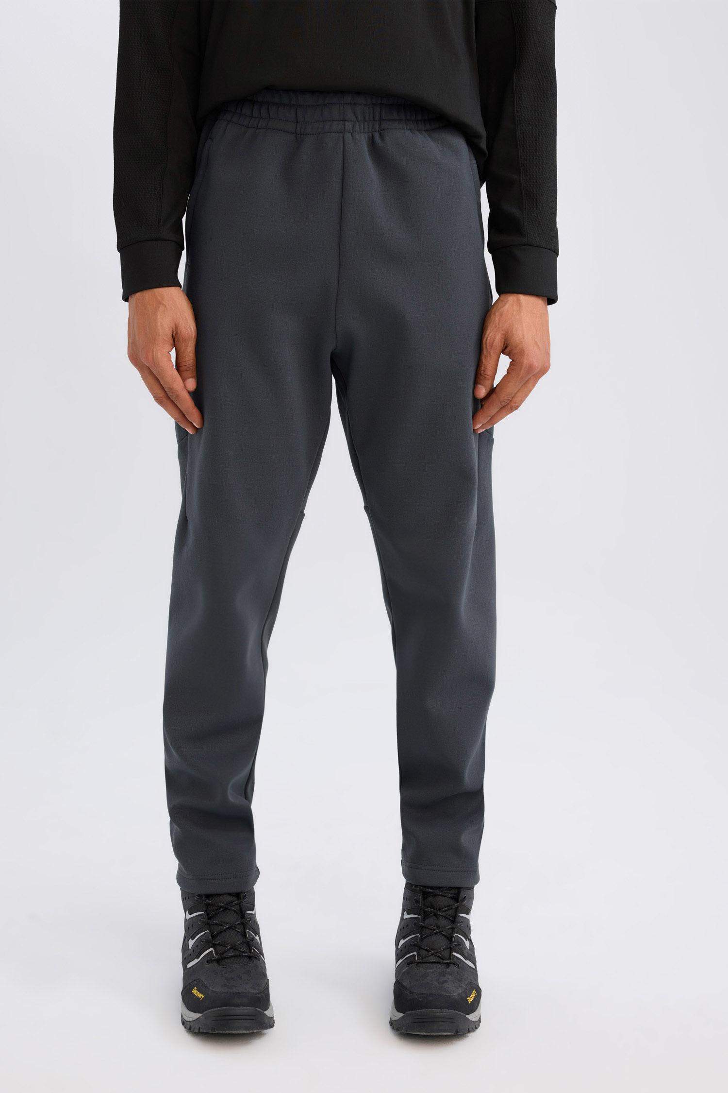 Kalın Jogger Eşofman Altı Standart Fit Cepli Sporcu Beli Lastikli