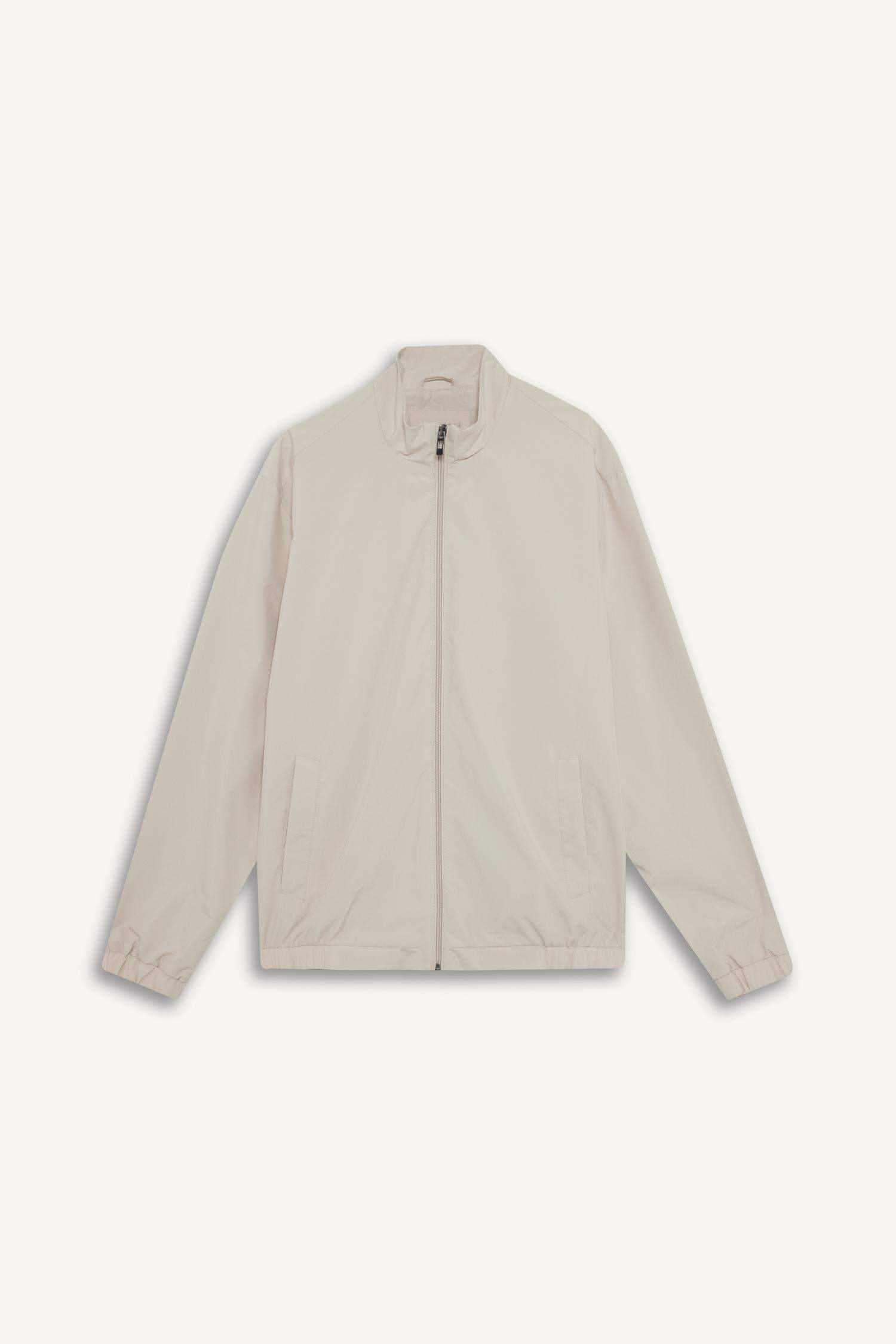 Regular Fit Dik Yaka Fermuarlı Cepli Mevsimlik Baharlık Mont