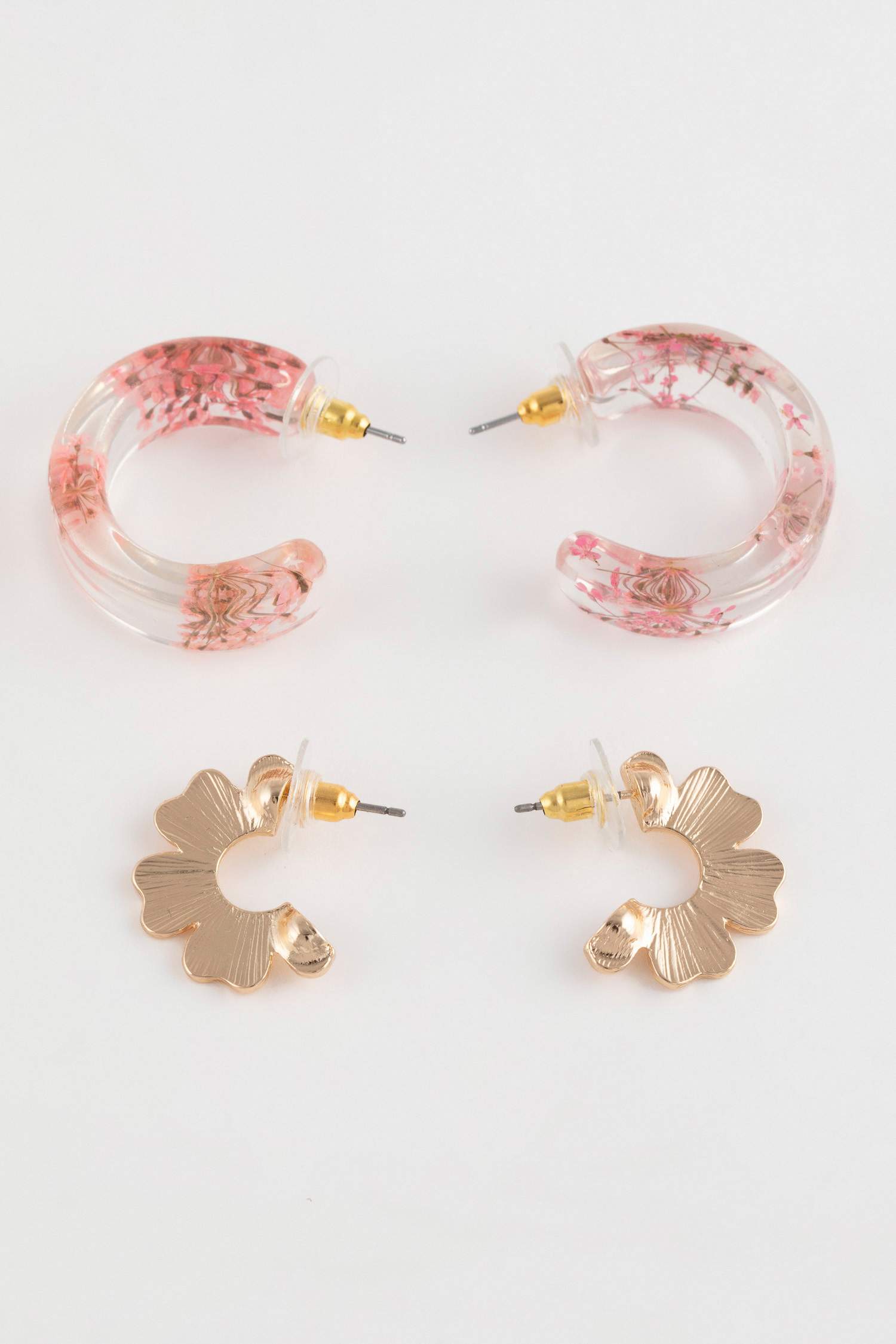 Woman 2 Piece Colorful Earrings