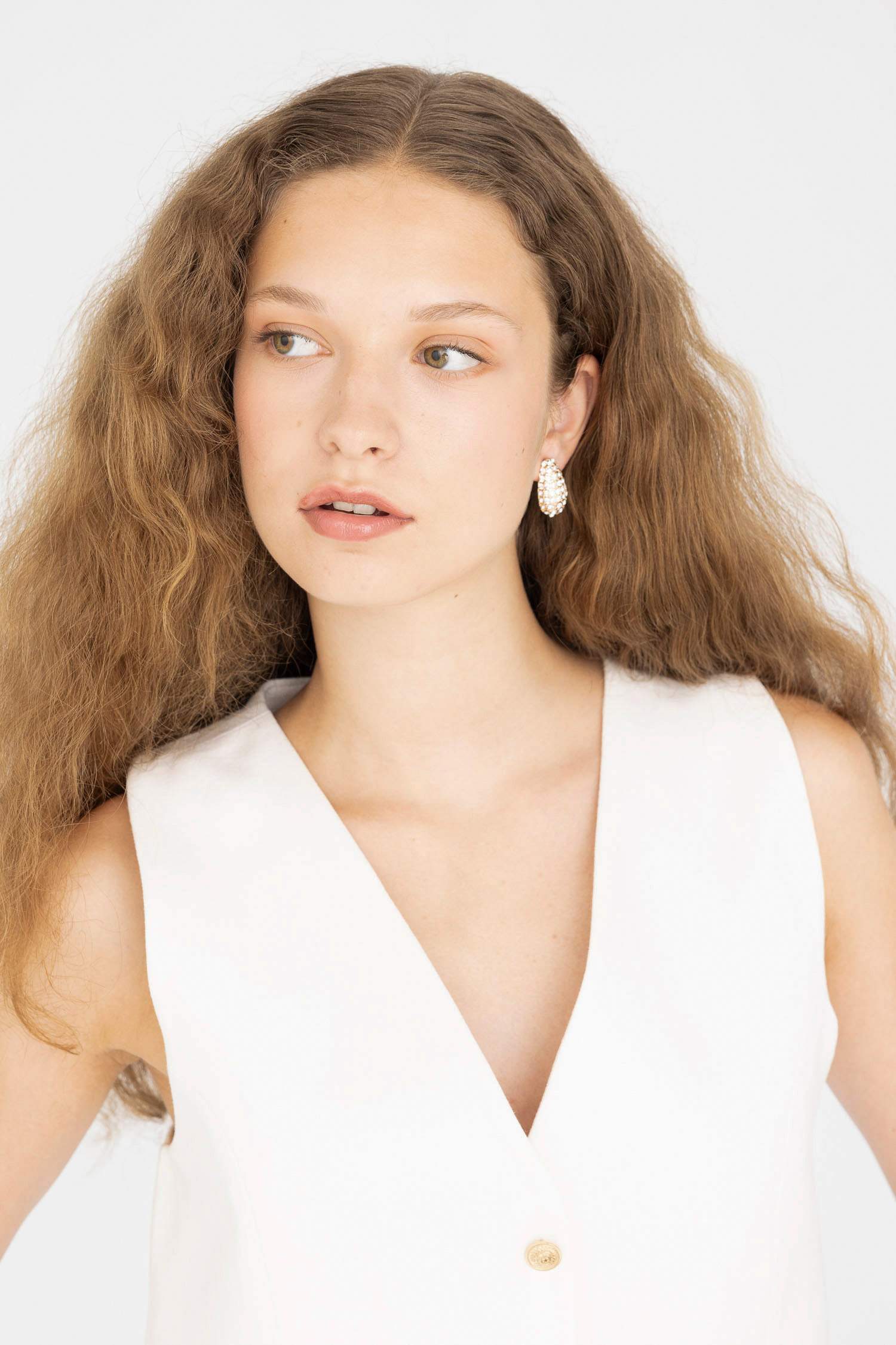 Kadın 2'li Gold Küpe