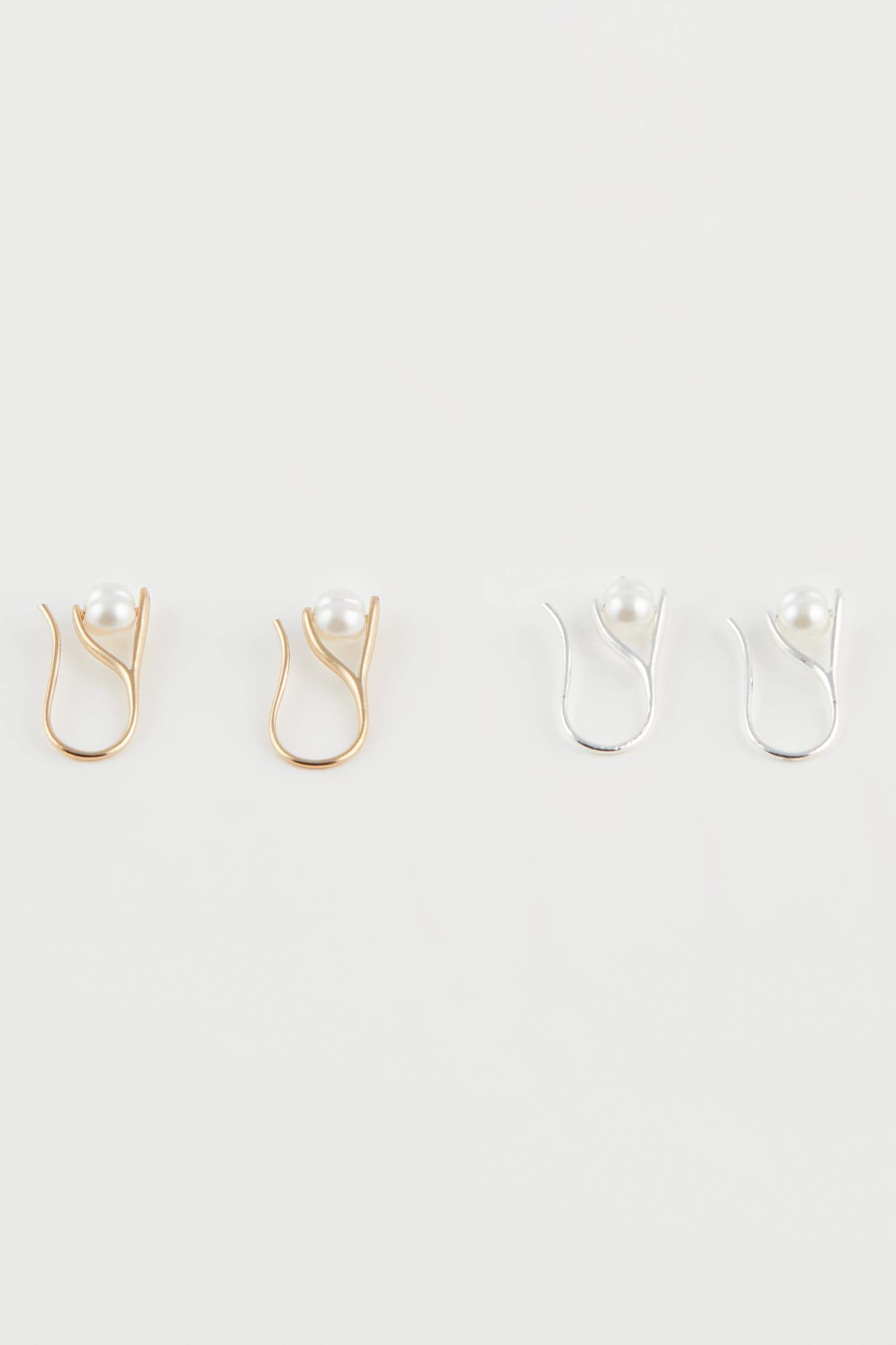 Kadın 2'li İncili  Küpe