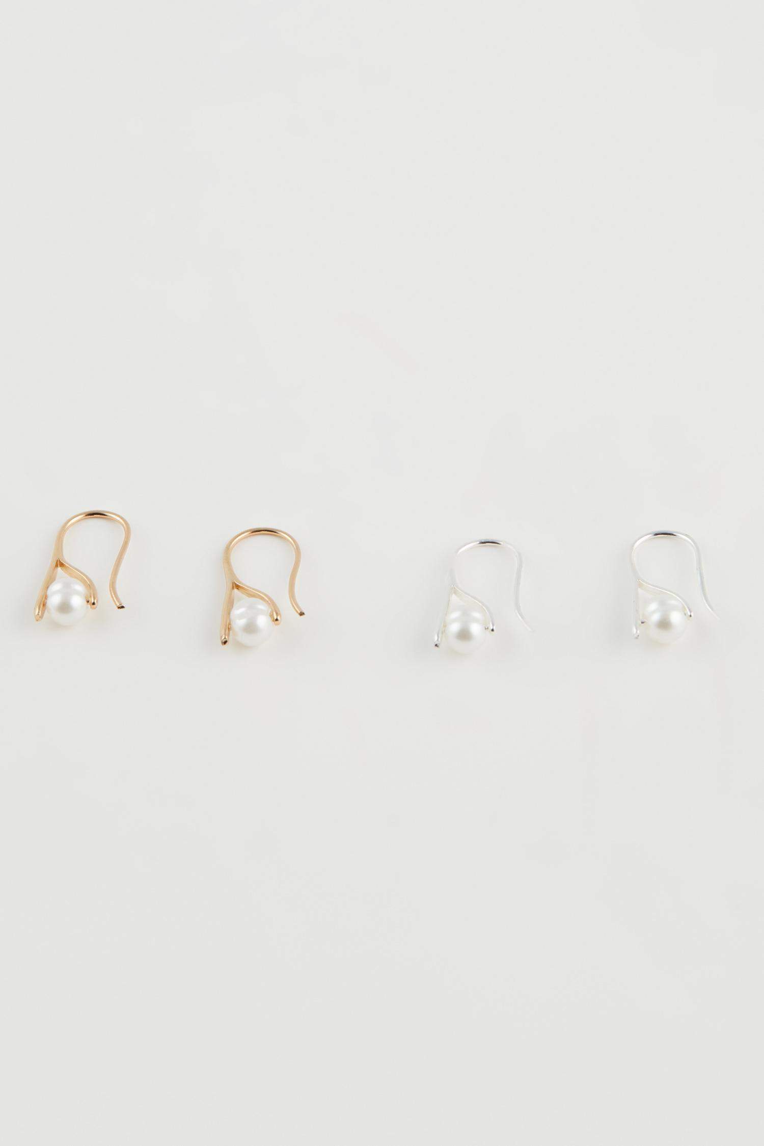 Kadın 2'li İncili  Küpe