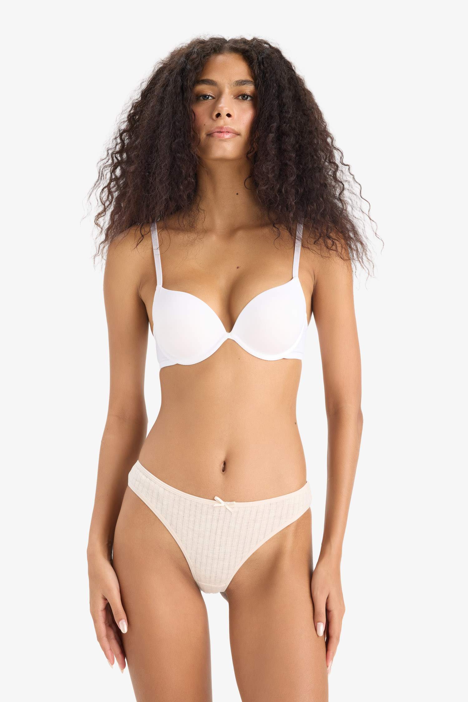 3'lü Basic Düz Brazilian Külot