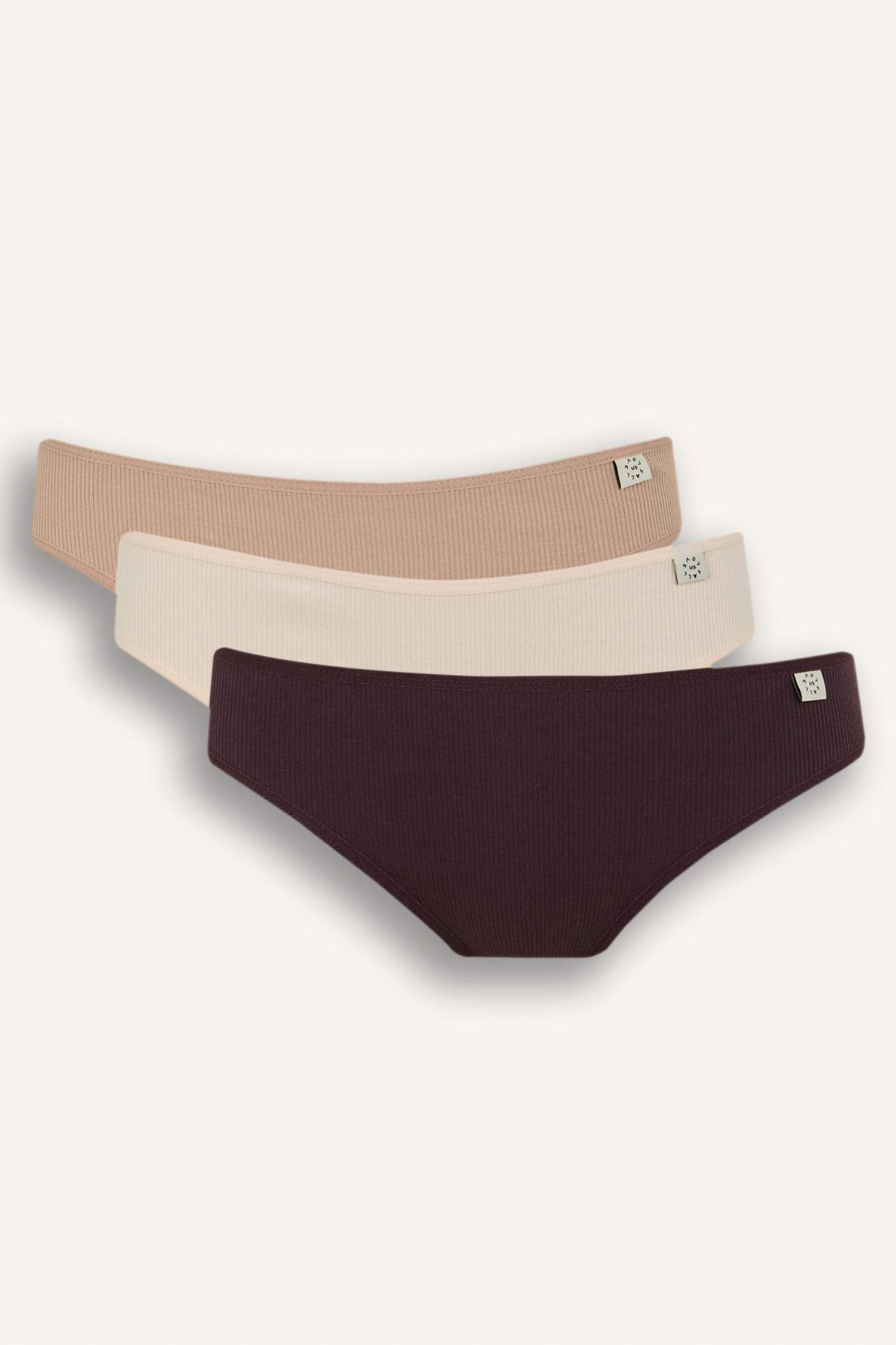 Lot de 3 Slips culottes en Ribana de Fall in Love