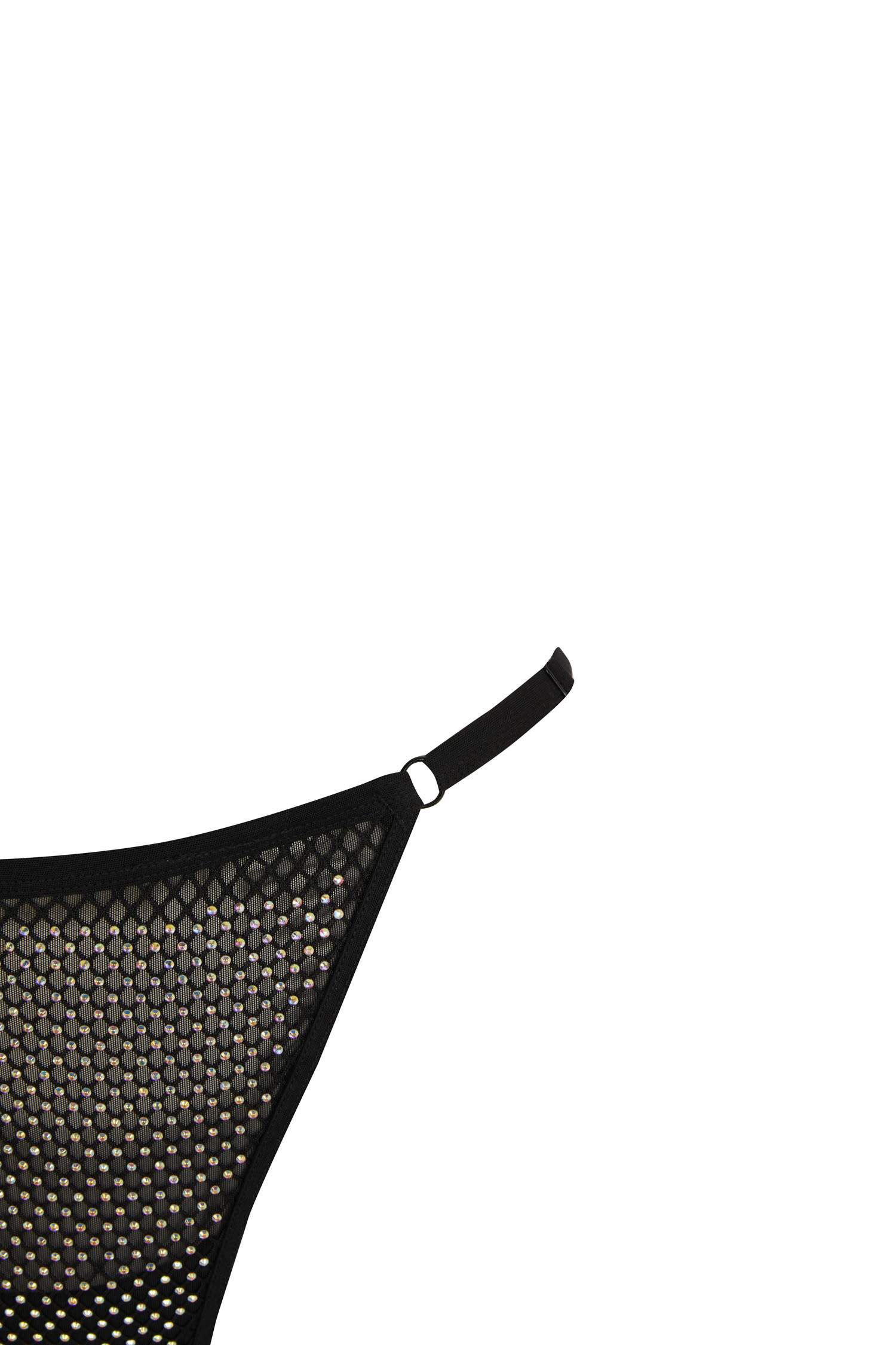 Fall in Love Glitter Tulle Black Thong