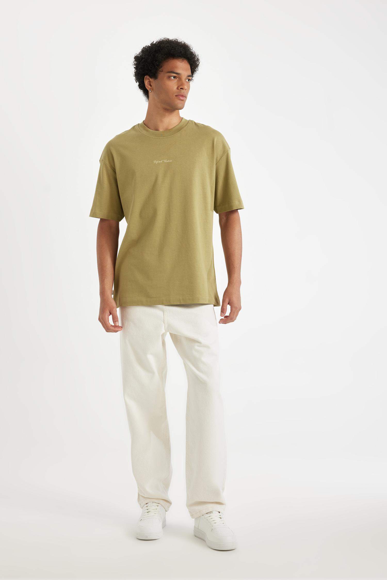 %100 Pamuk Baggy Fit Geniş Kalıp Normal Bel Geniş Paça Jean Pantolon