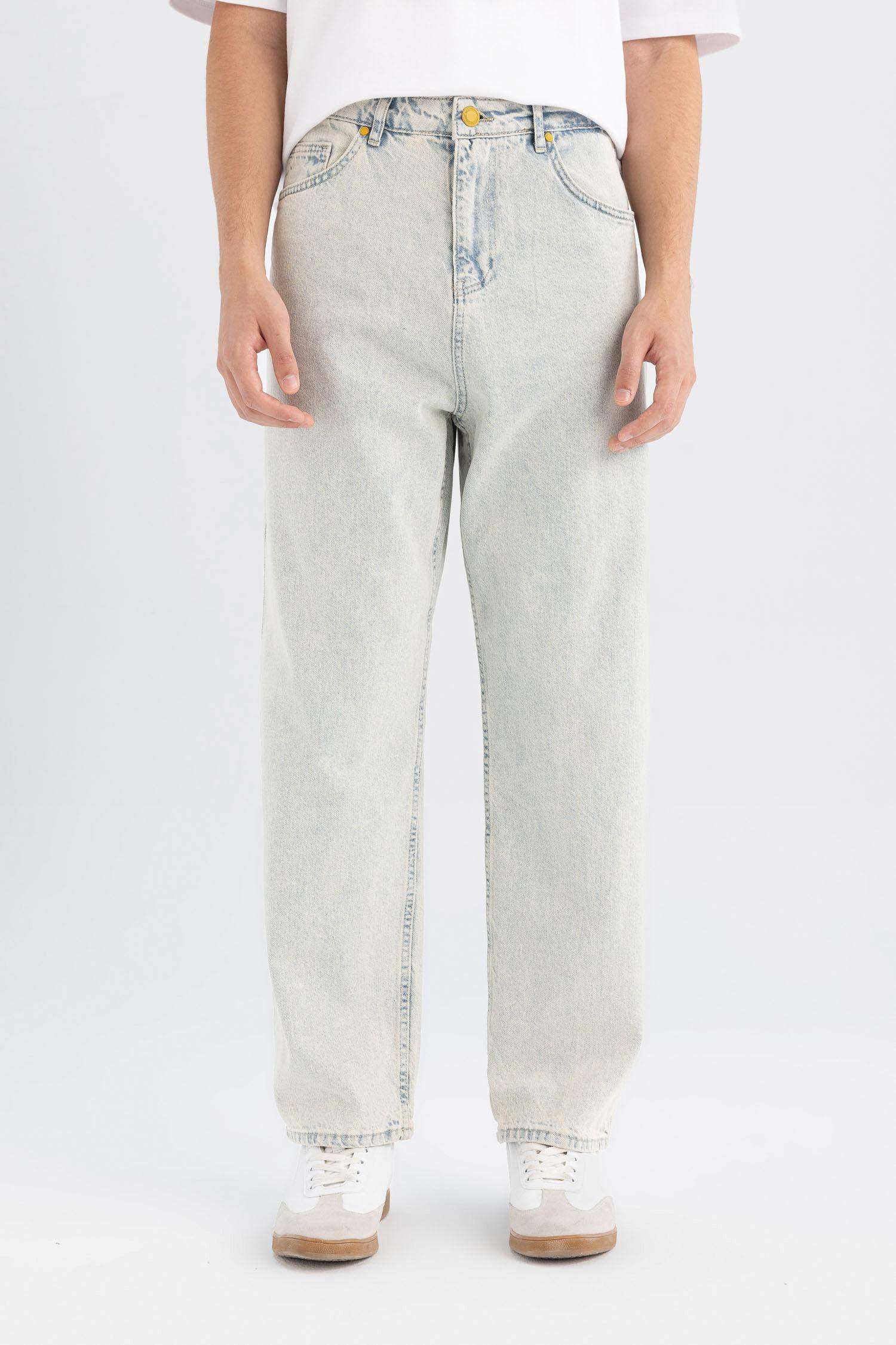 Baggy Fit Normal Waist Wide Leg Jeans