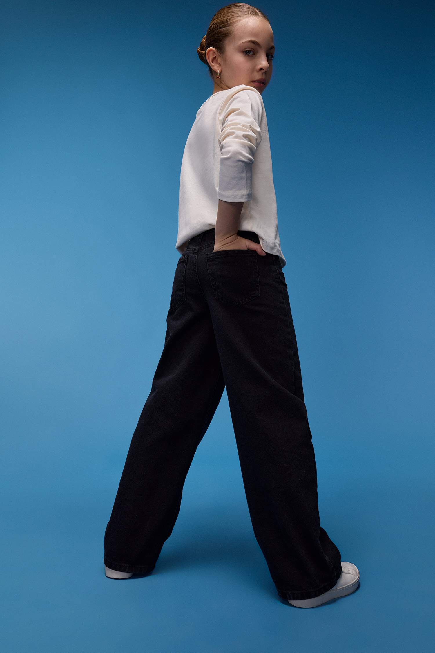 Kız Çocuk Wide Leg Geniş Paça Pantolon