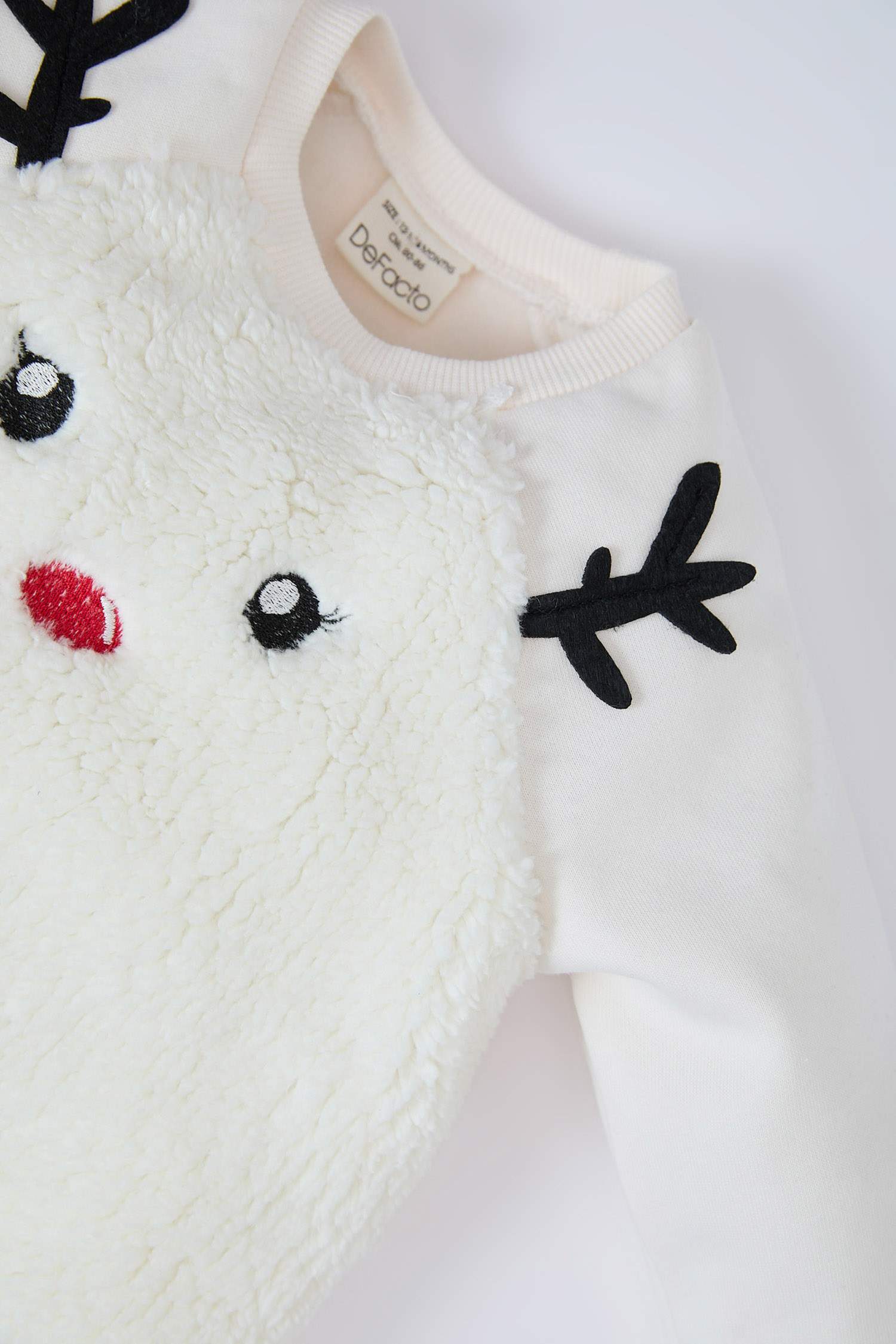 Baby Girl Christmas Themed Plush Sweatshirt Leggings 2 Piece Set