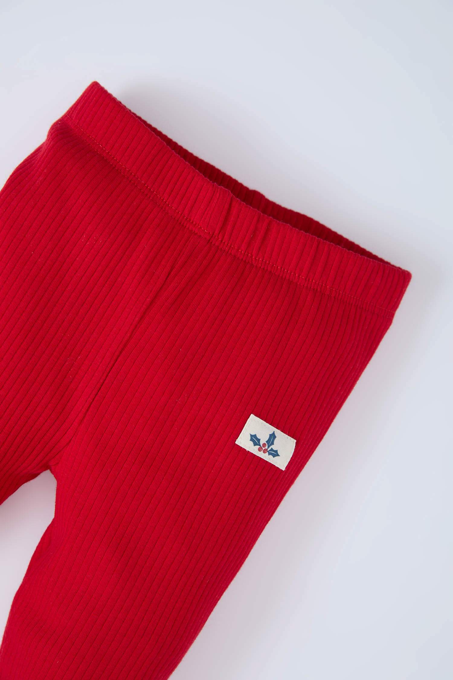 Baby Girl Christmas Themed Plush Sweatshirt Leggings 2 Piece Set