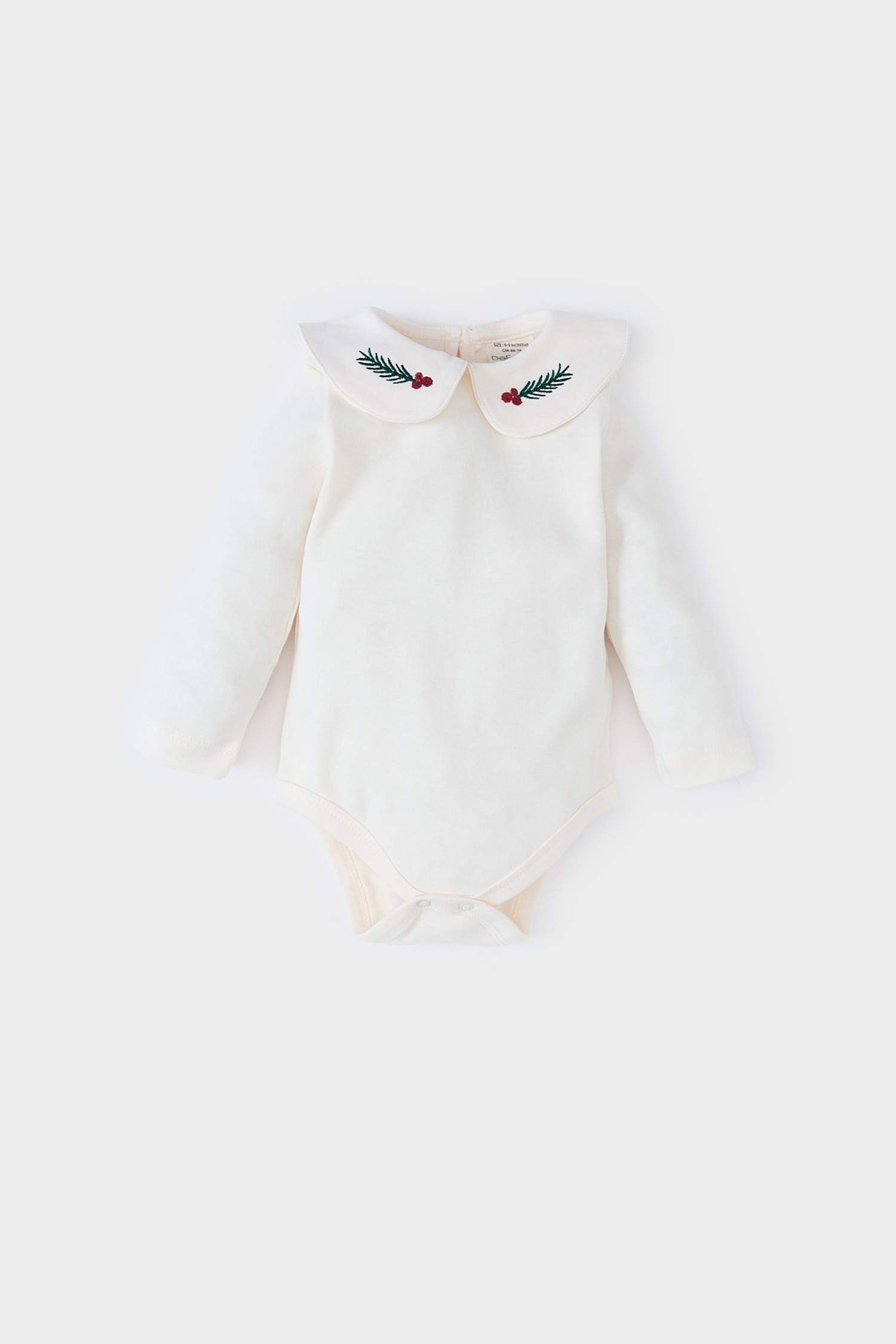 Kız Bebek 2'li Takım Bebe Yaka Uzun Kollu Üst Fitilli Kadife Salopet Elbise