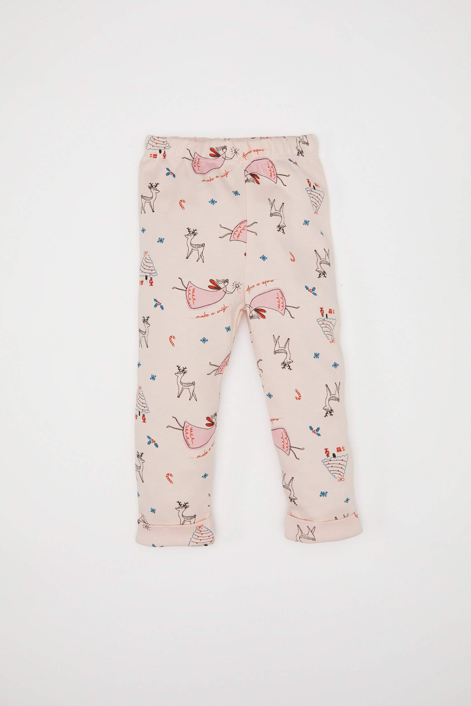 Pyjama à motifs Top à manches longues et bas à taille élastique pour Bébé Fille