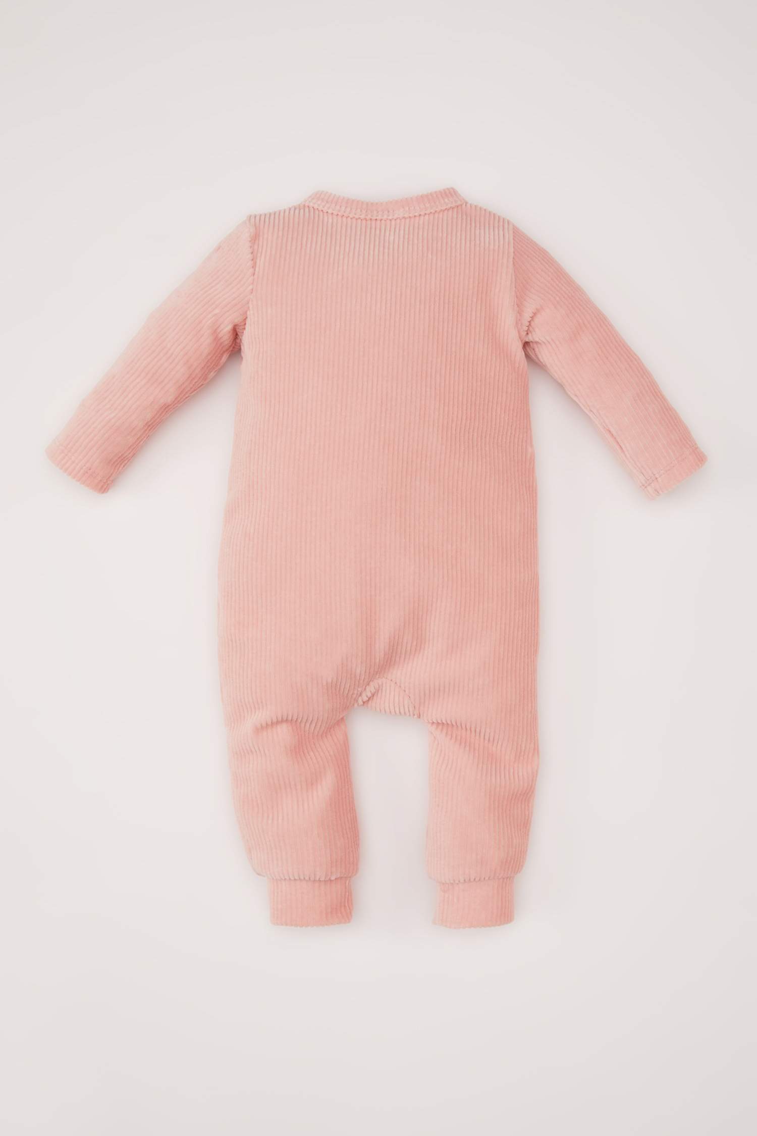 Kız Bebek Yenidoğan Uzun Kollu Kadife Tulum
