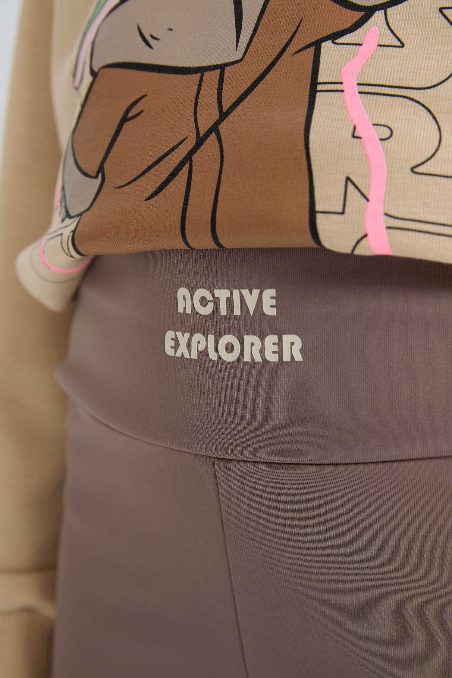 Kız Çocuk Standart Boy Baskılı Tayt