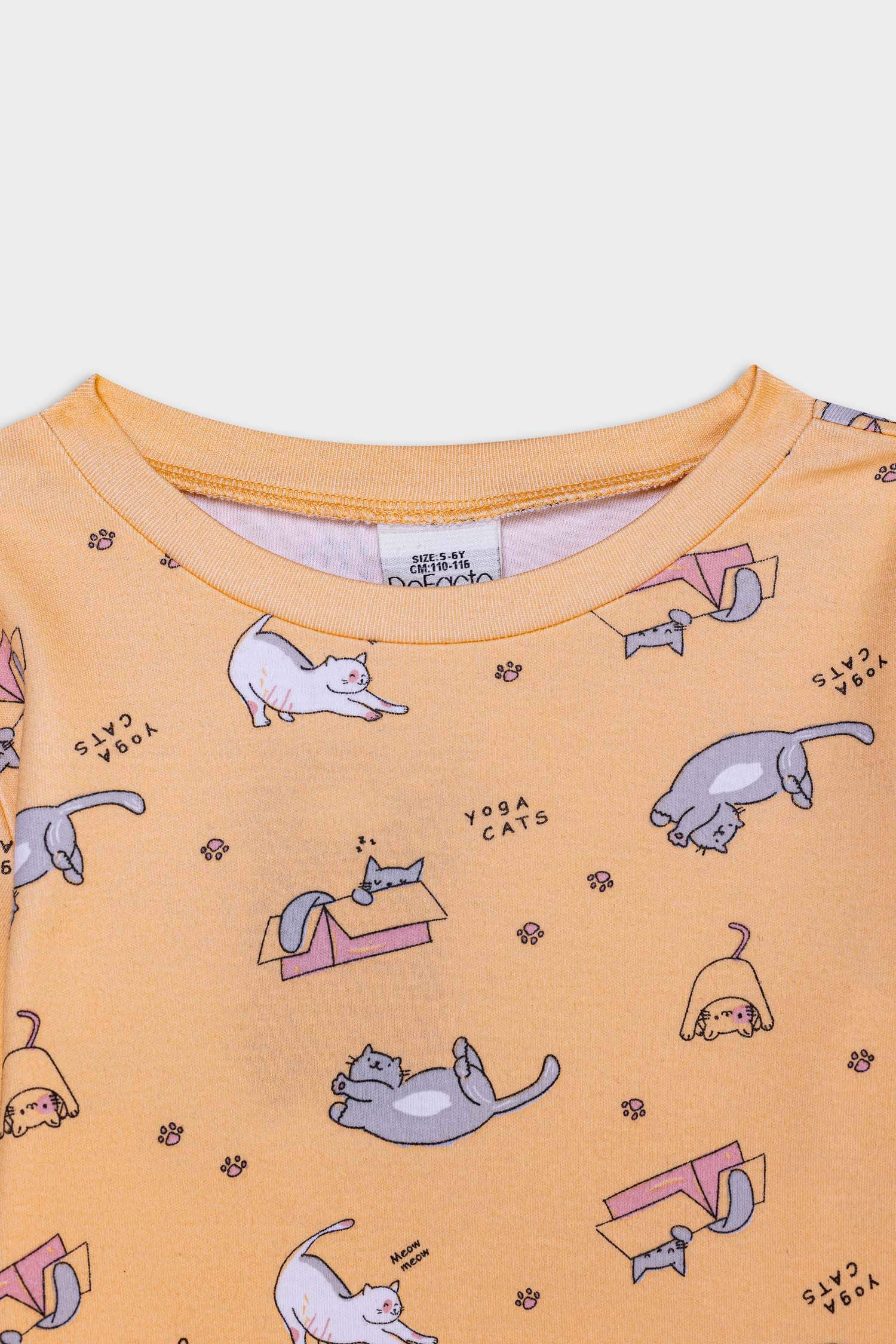 طقم بيجاما بيبي بناتي قصة عادية كم طويل - قطعتين