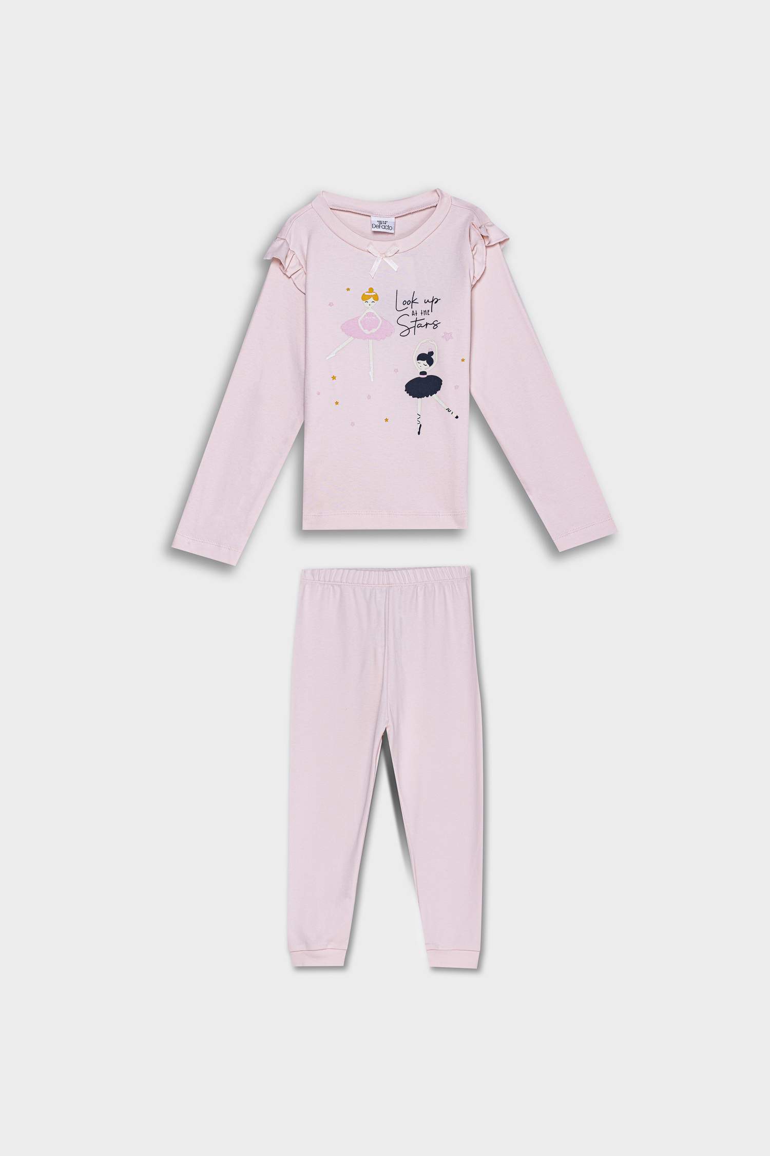 Baby Girl Ballerina Printed 2 Piece Pajama Set