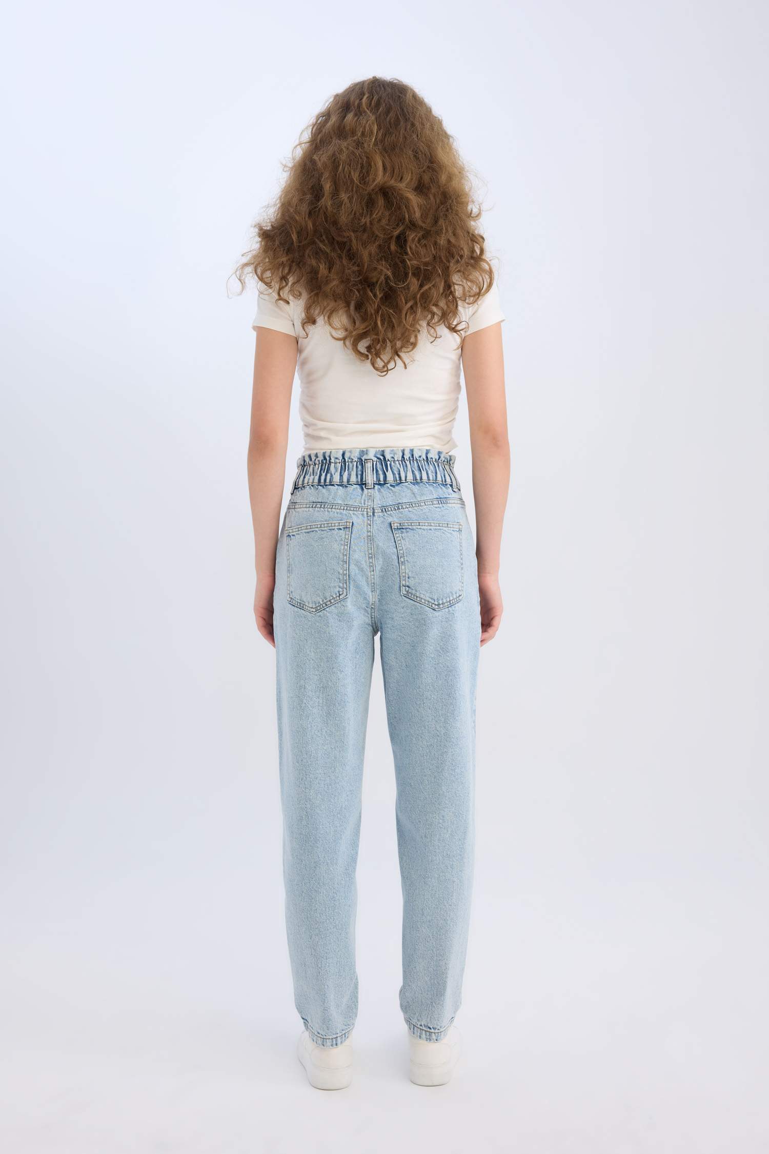 سروال جينز بيبرباج بخصر عالي