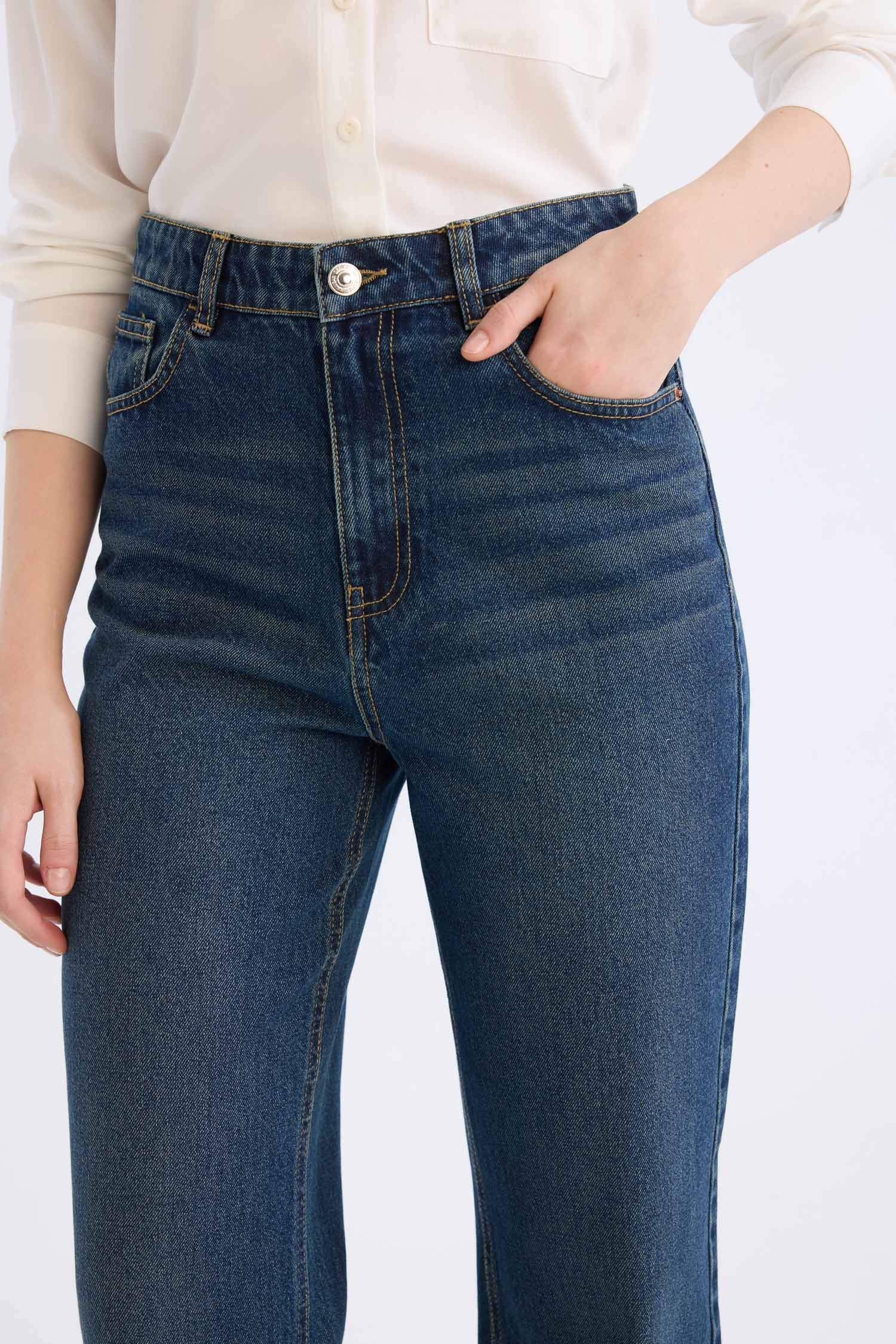 90-шы жылдардағы кең аяқ деним Шалбар