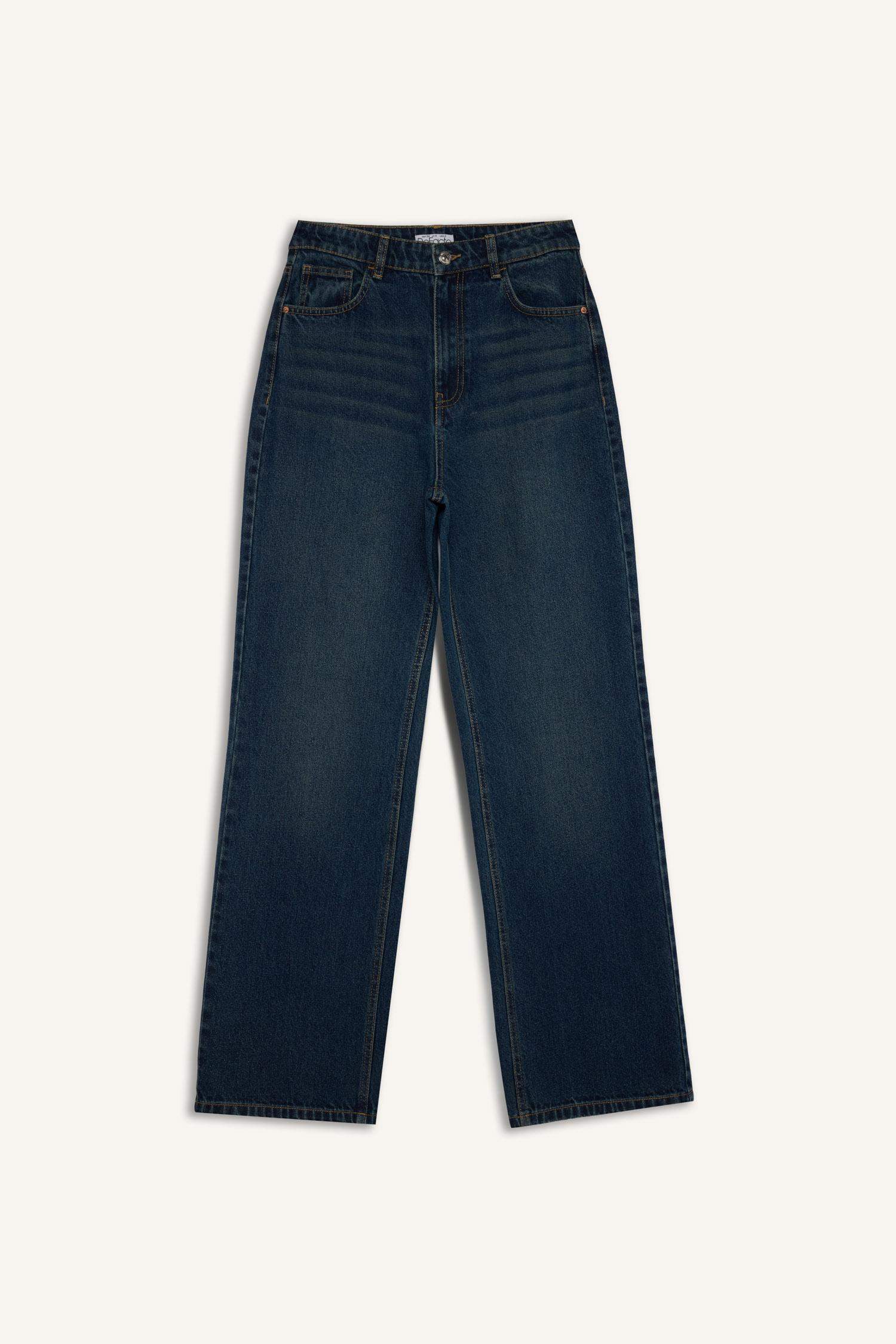 90-шы жылдардағы кең аяқ деним Шалбар