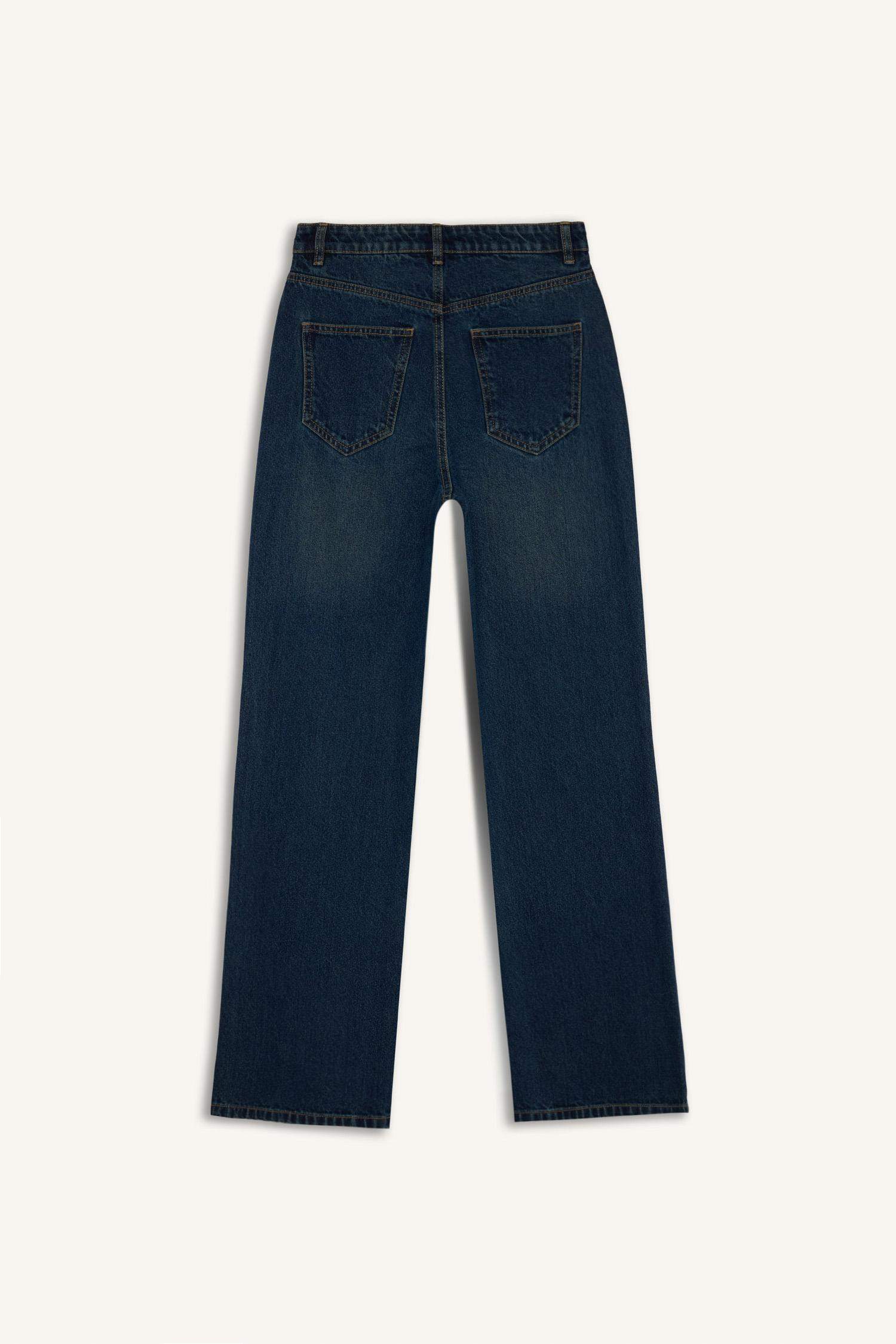 90-шы жылдардағы кең аяқ деним Шалбар