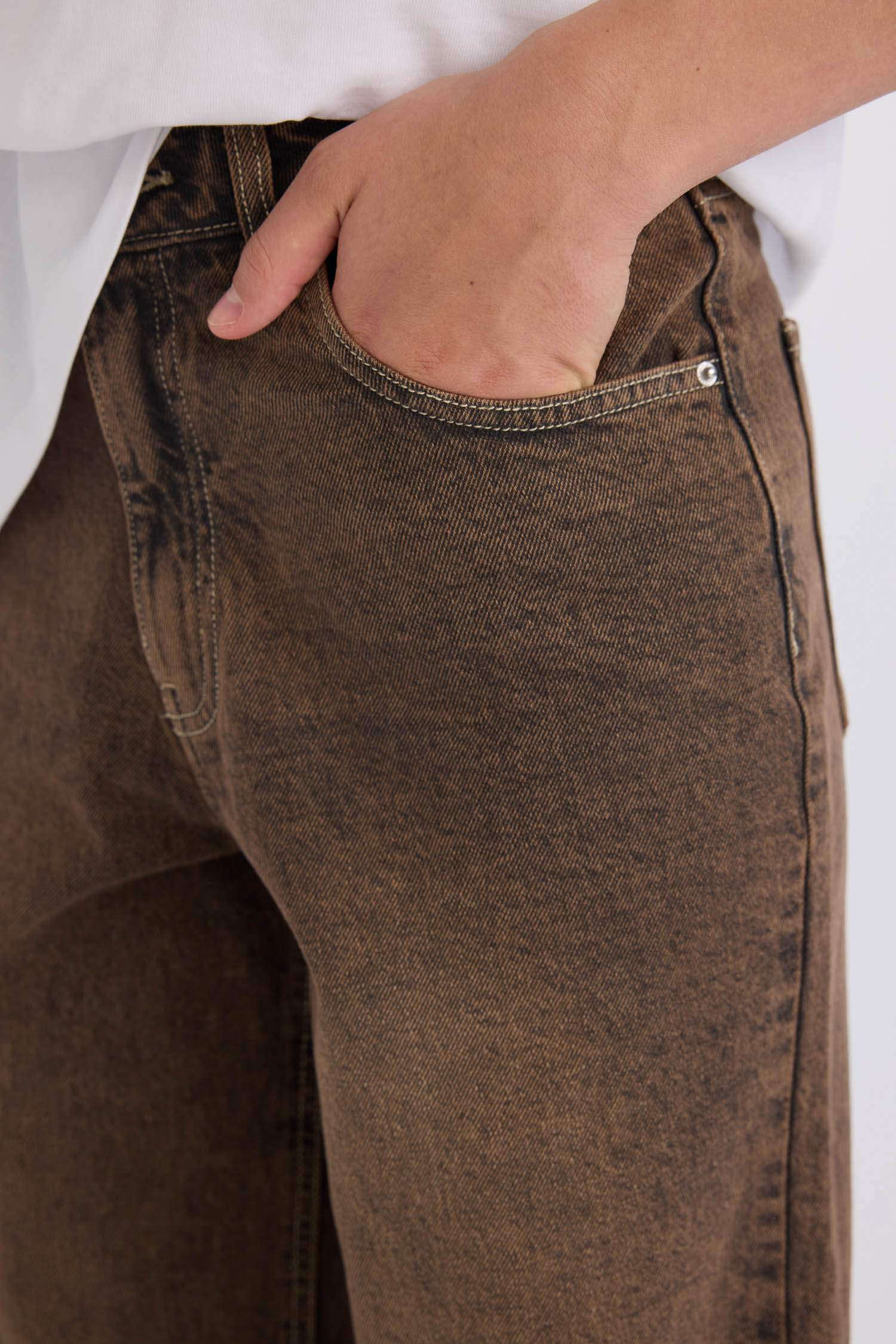 Таңдай Кең деним Шалбар