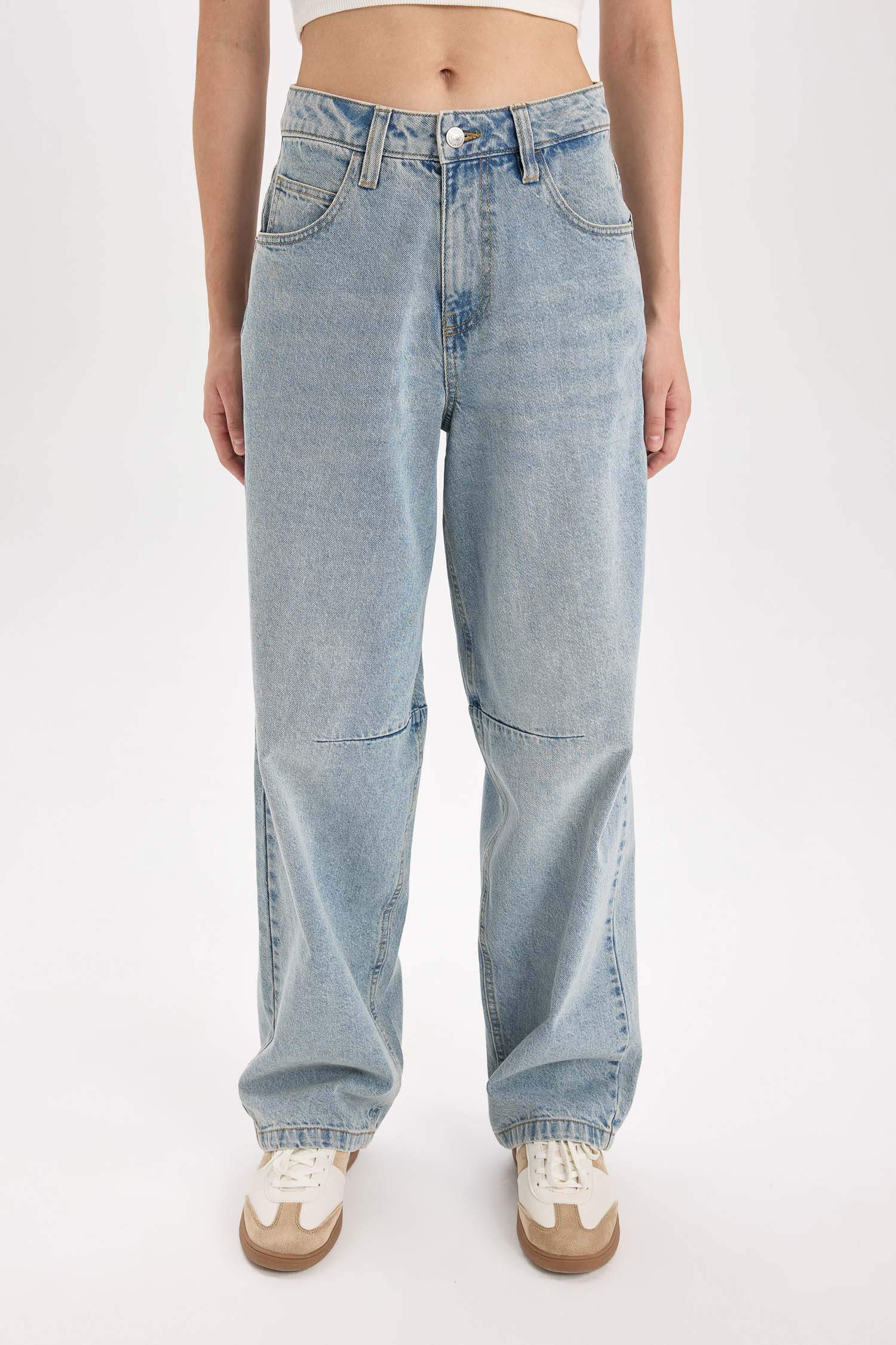 багги деним Шалбар