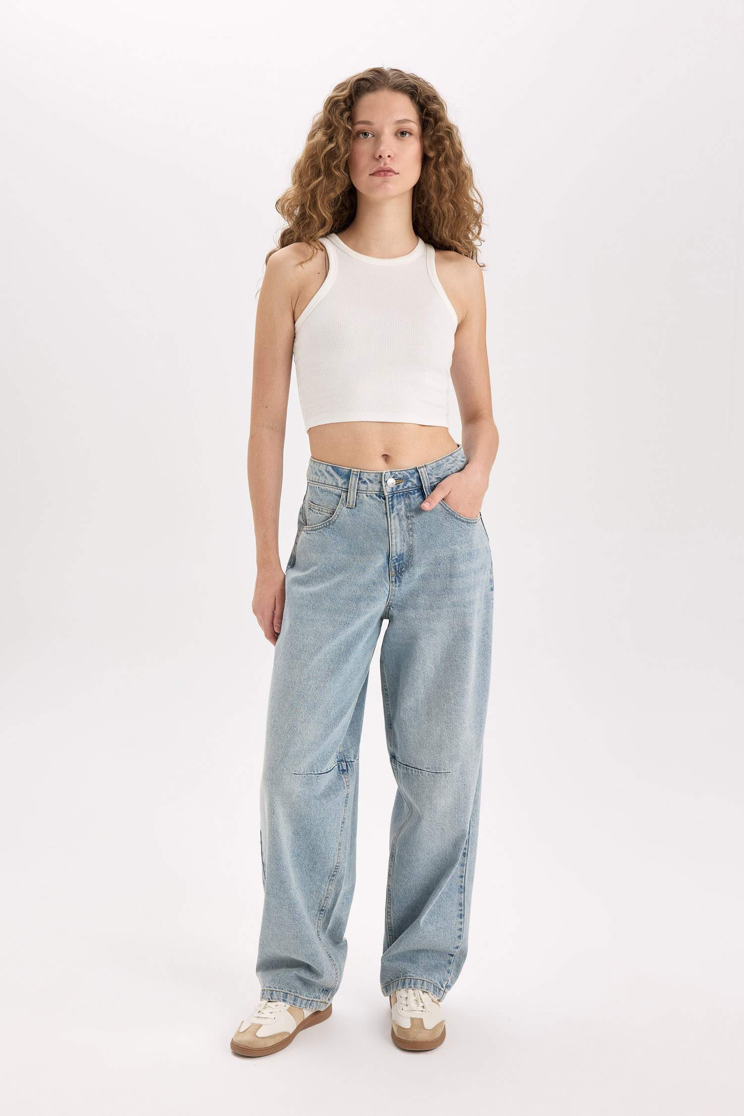 багги деним Шалбар