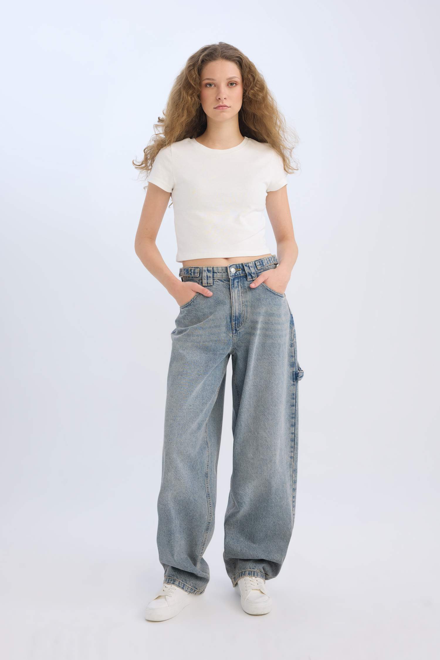 багги деним Шалбар