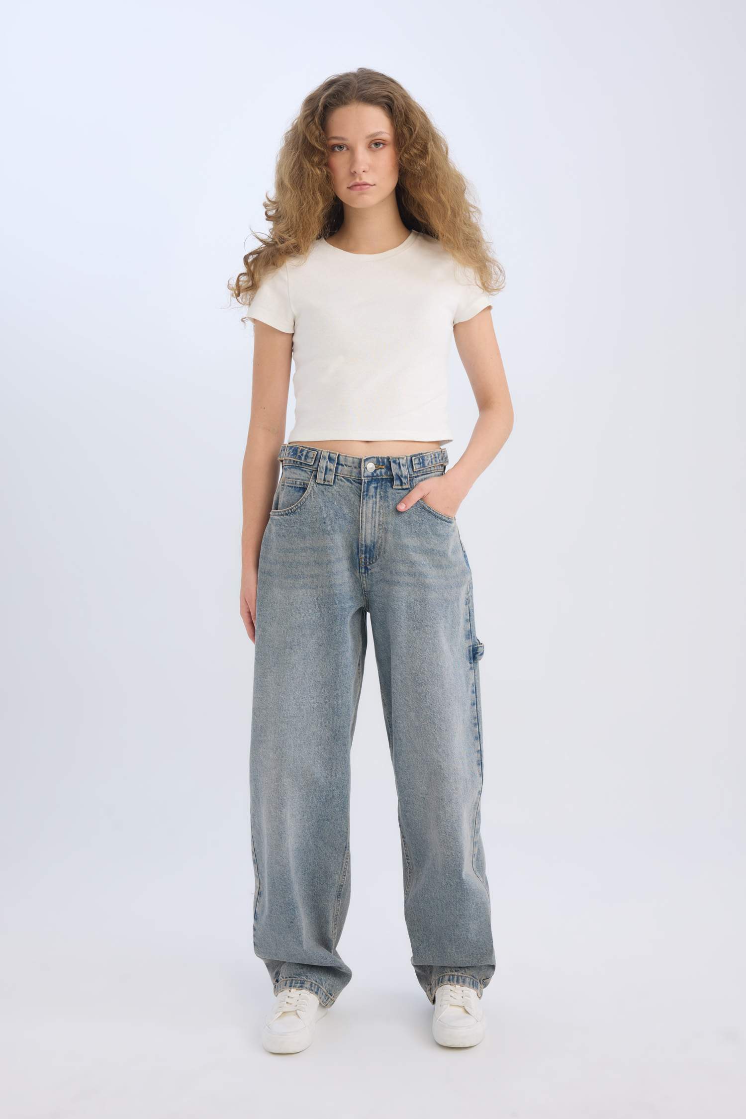 багги деним Шалбар