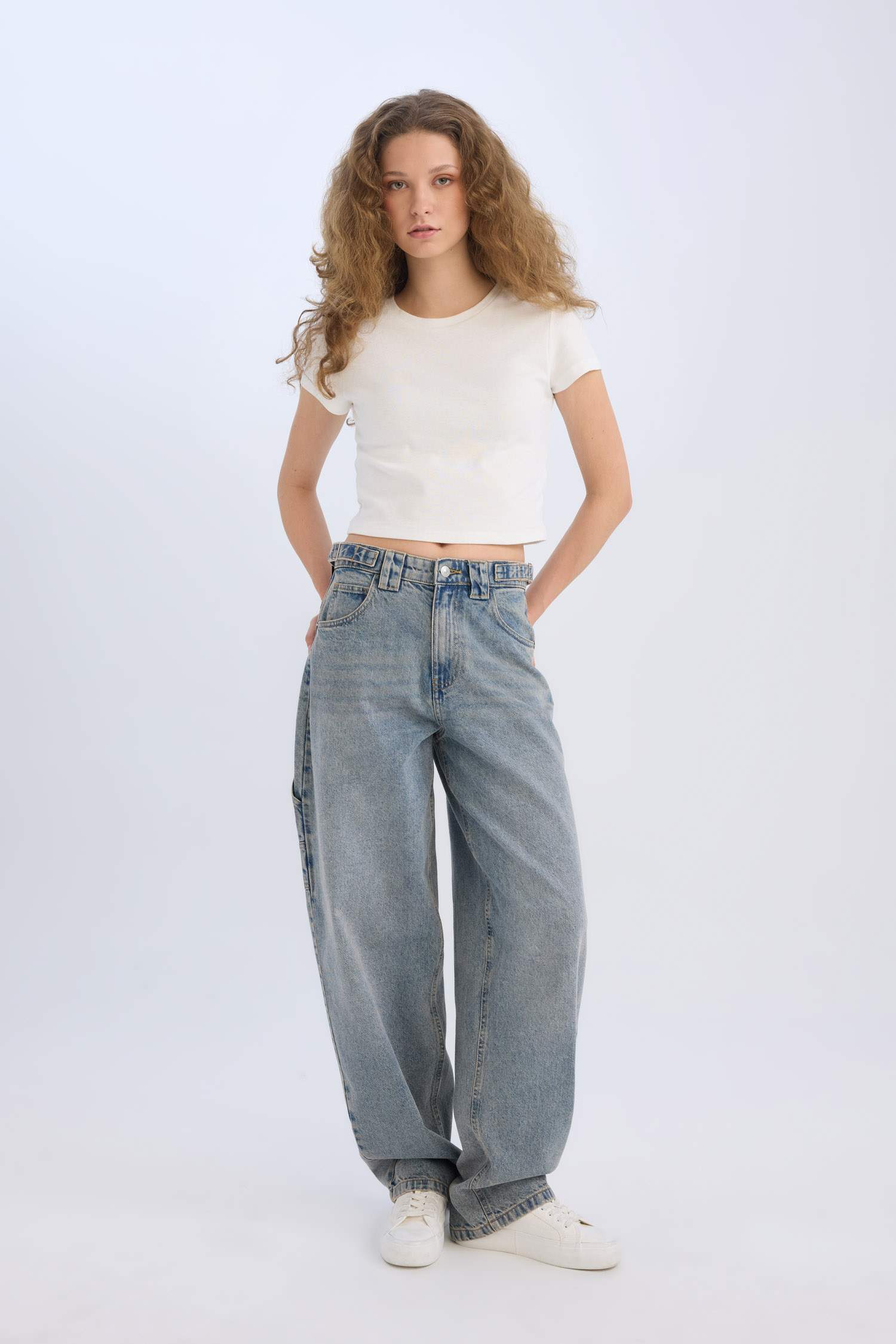 багги деним Шалбар