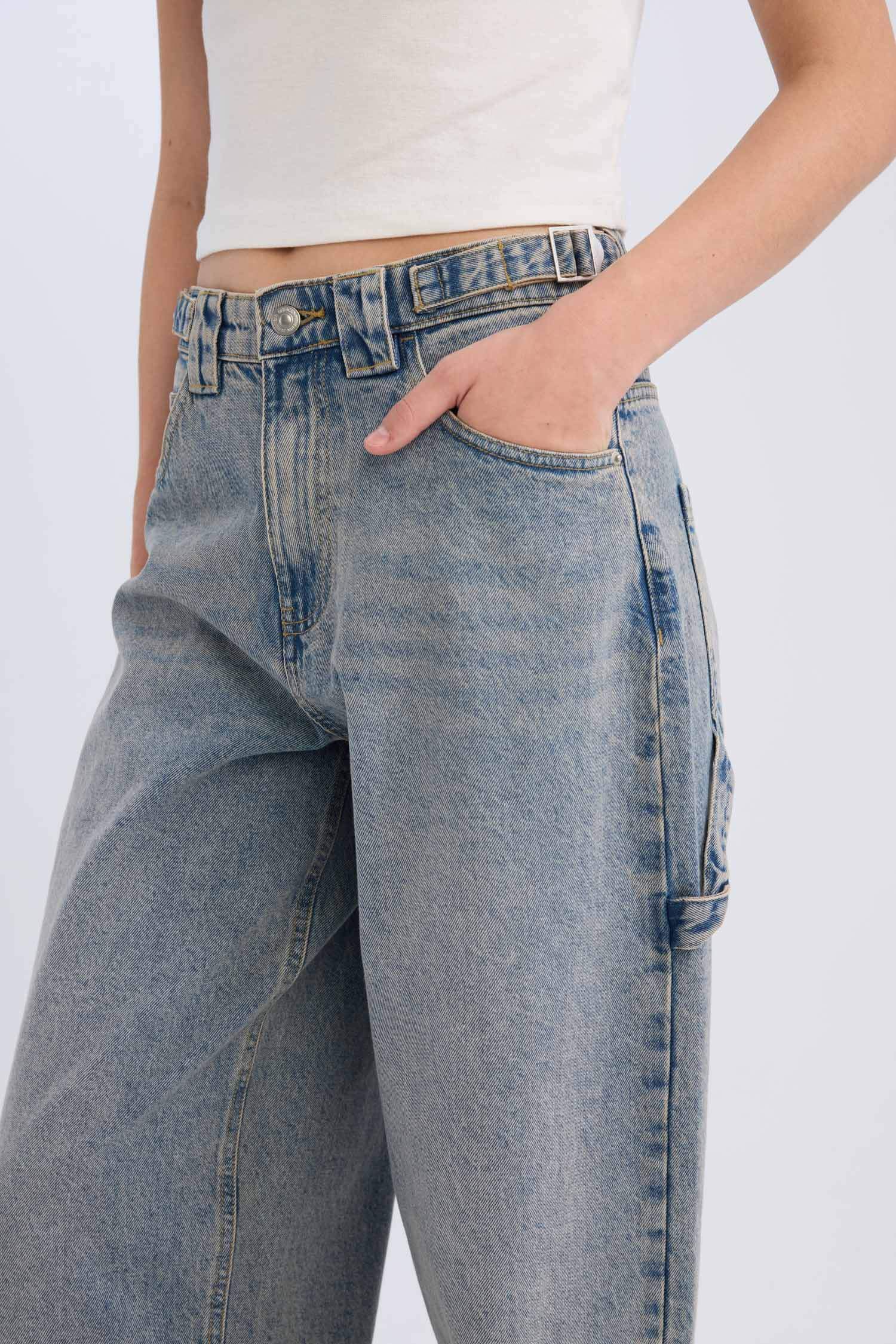 багги деним Шалбар